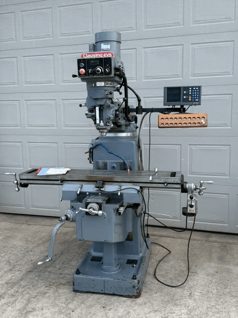 Clausing 450 EVS 08 Vertical Mill - 3 HP, 5000 RPM, 220V, 54x10'' Table Size - VERTICAL MILLING MACHINES