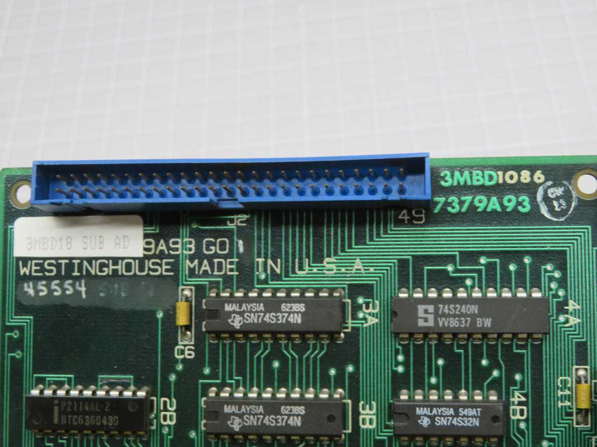 Westinghouse 7379A93G01 Circuit Board 3MBD18 T203624 - PCB CIRCUIT BOARDS