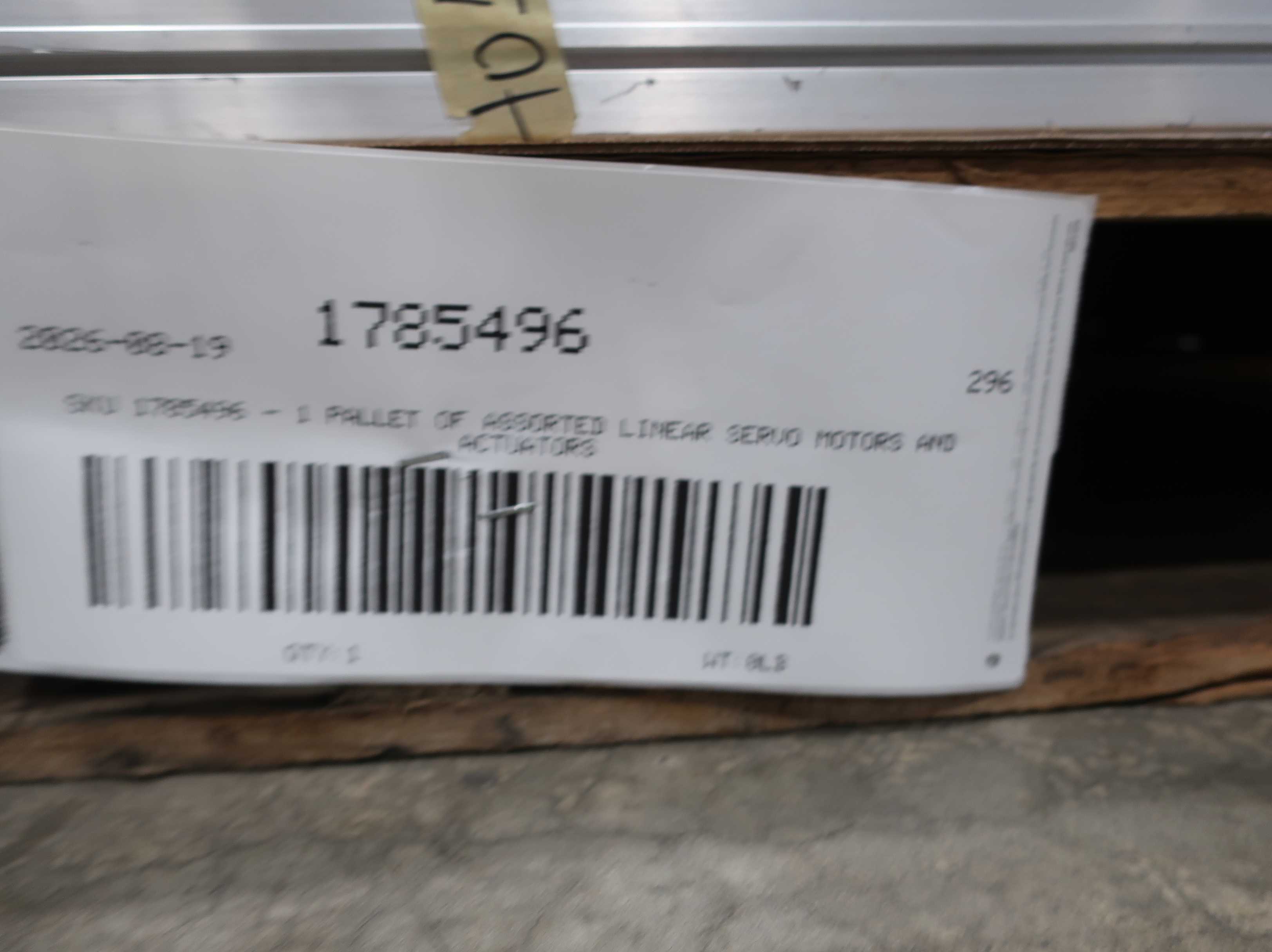 SKU 1785496 - 1 PALLET OF ASSORTED LINEAR SERVO MOTORS AND ACTUATORS - LINEAR SERVO MOTORS
