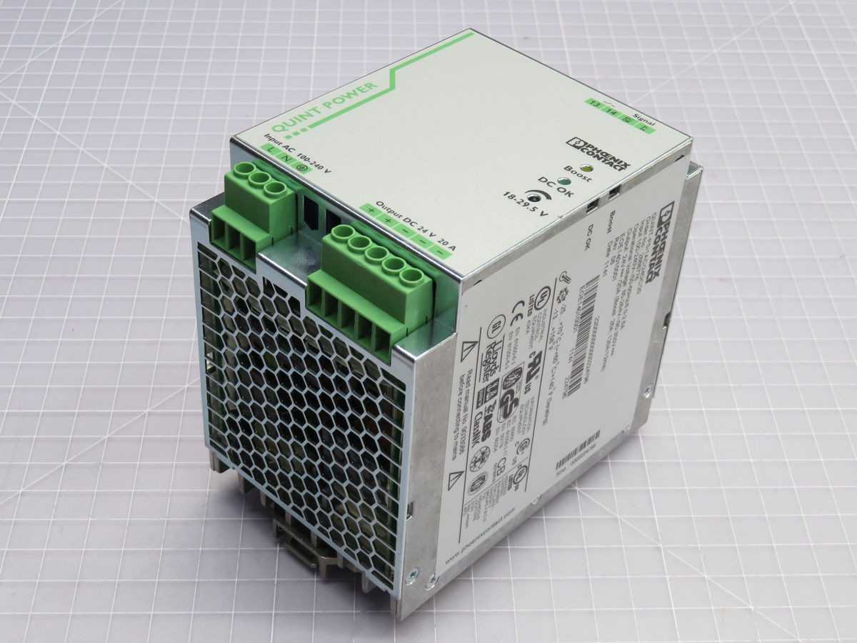 PHOENIX CONTACT QUINT-PS/1AC/24DC/20 POWER SUPPLY T253351 - POWER SUPPLIES