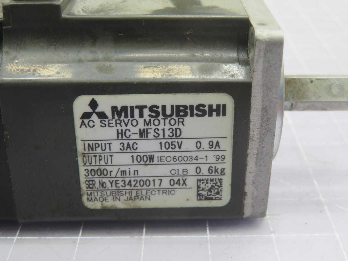 MITSUBISHI HC-MFS13D SERVO MOTOR T216387 - SERVO