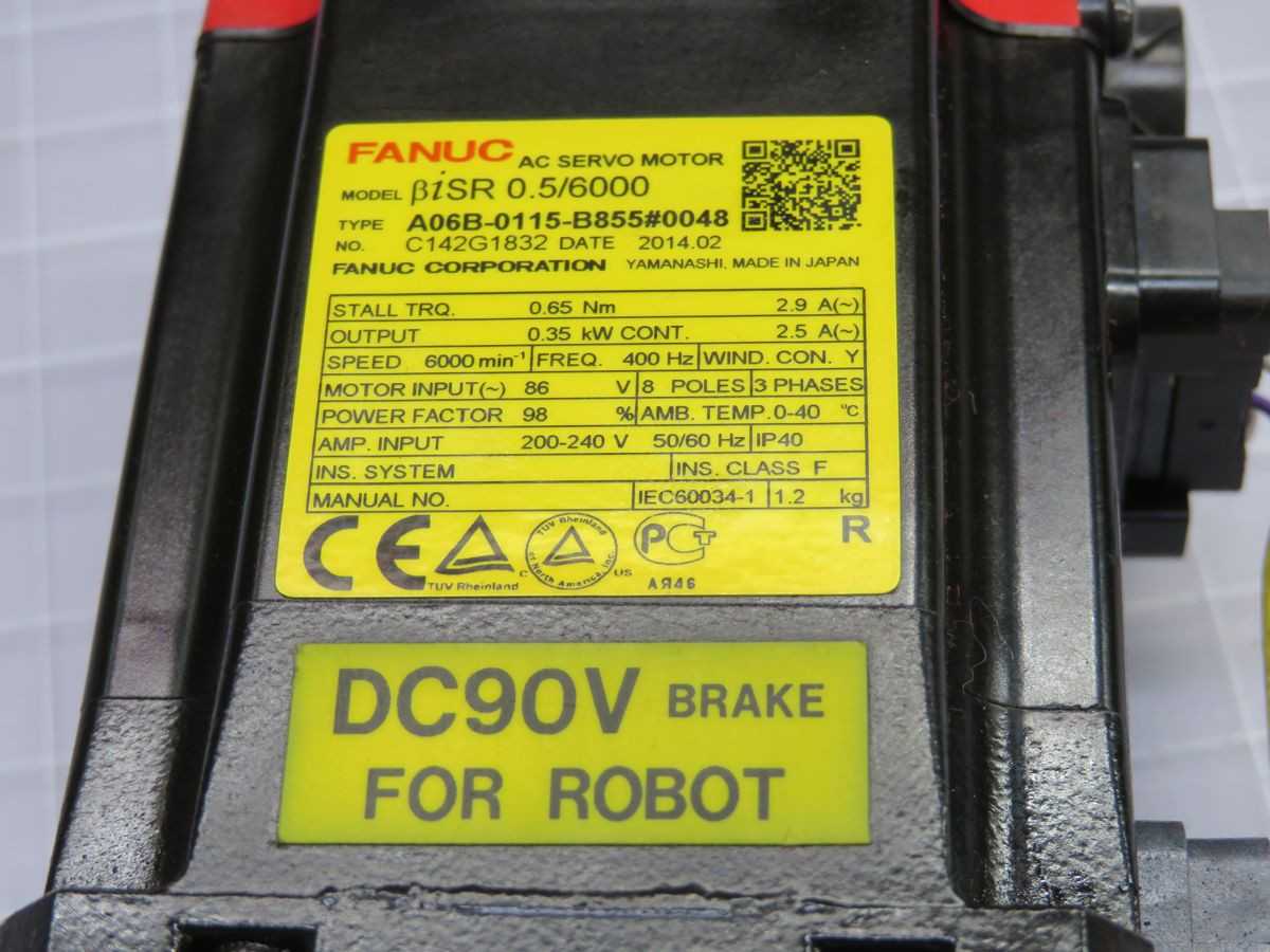 FANUC BIS 0.5/6000 AC SERVO MOTOR T257467 - SERVO
