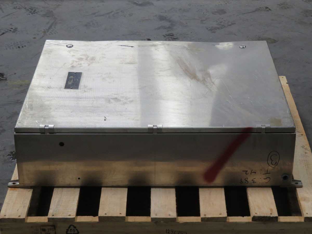 HOFFMAN A-160 STAINLESS STEEL INDUSTRIAL CONTROL PANEL ENCLOSURE T254010 - ELECTRICAL ENCLOSURES