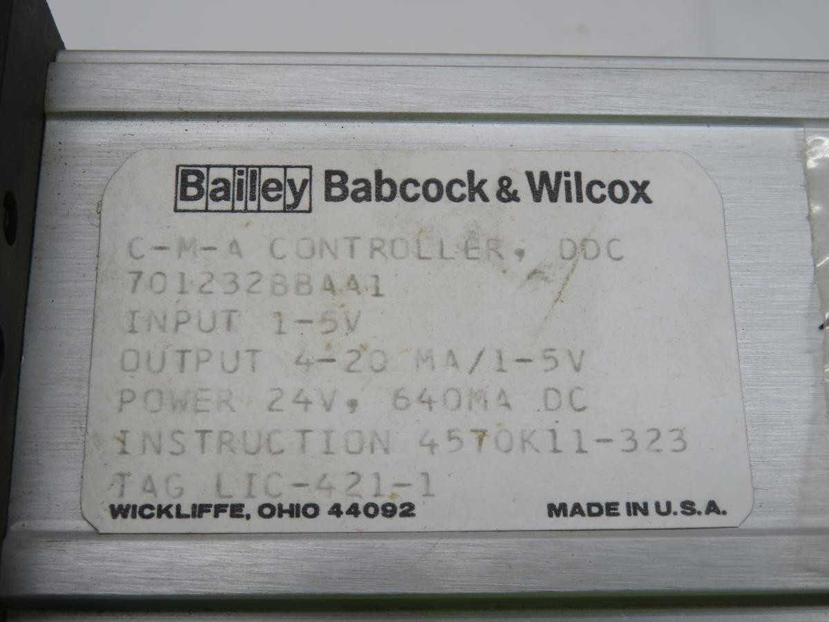 BAILEY 701232BBAA1 C-M-A CONTROLLER T225164 - SIGNAL CONDITIONERS