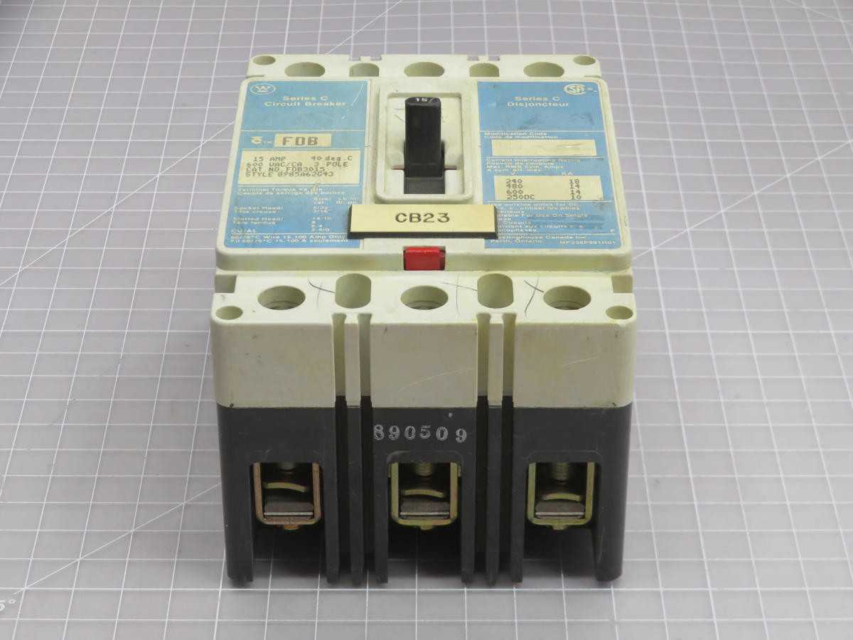 WESTINGHOUSE FDB3015 MOLDED CASE CIRCUIT BREAKER T208102 - CIRCUIT BREAKERS
