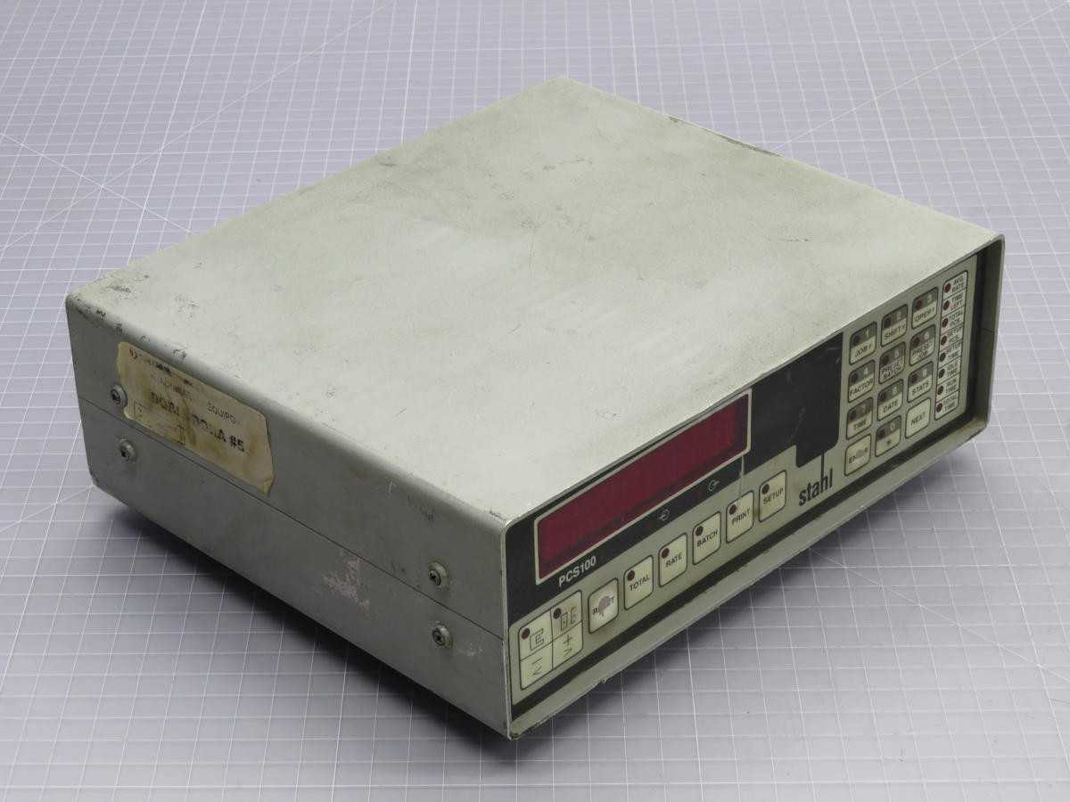 STAHL PCS 100 BATCH COUNTER CONTROLLER T214530 - OPERATOR CONTROLS
