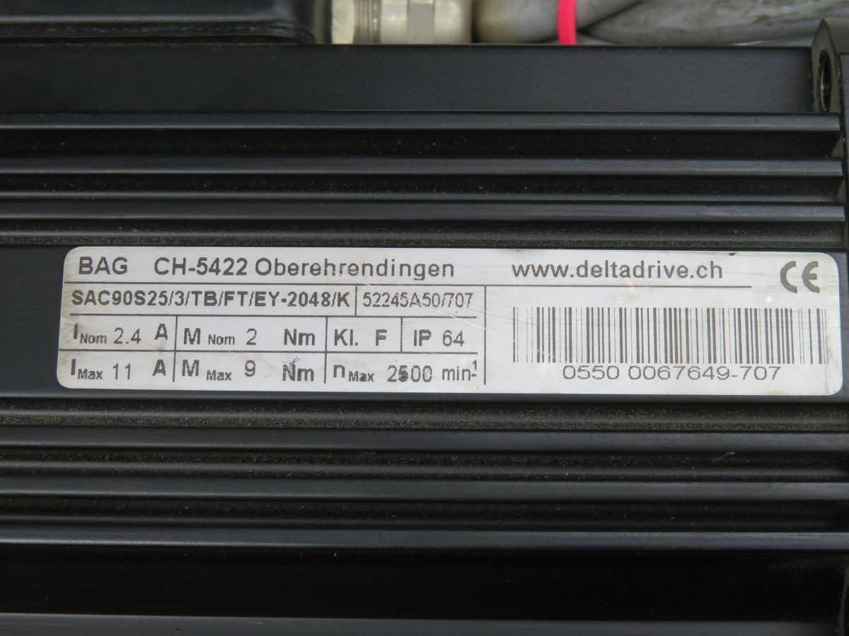 BAG SAC90S25/3/TB/FT/EY-2048/K Servo Motor T251560 - SERVO
