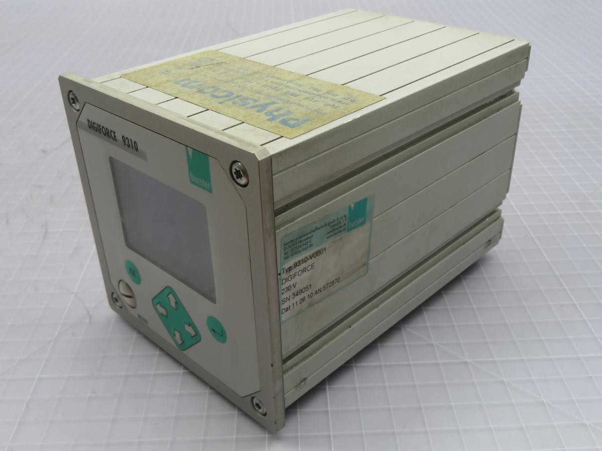 BURSTER 9310-V0001 DIGIFORCE MONITORING CONTROLLER T215733 - OPERATOR CONTROLS