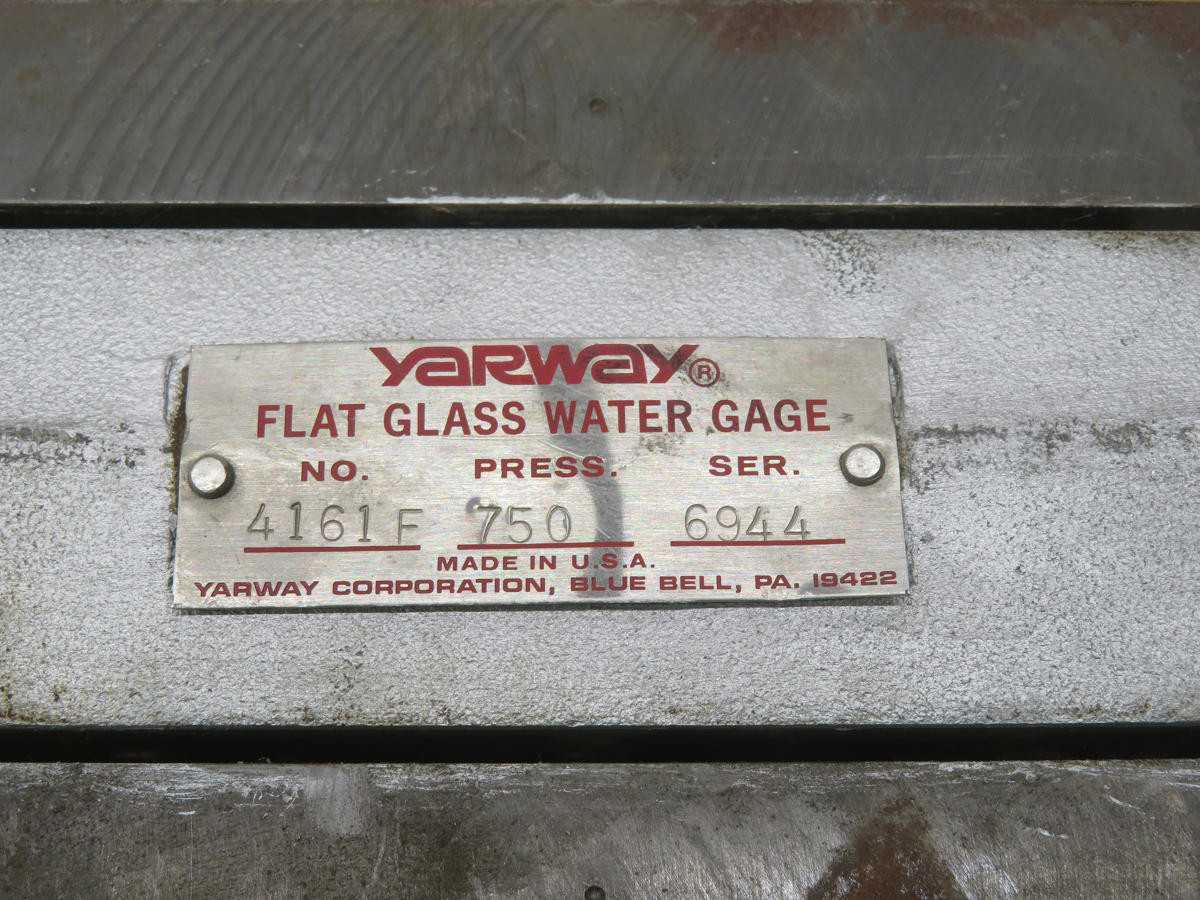 YARWAY 4161F FLAT GLASS WATER GAGE - INSTRUMENTATION