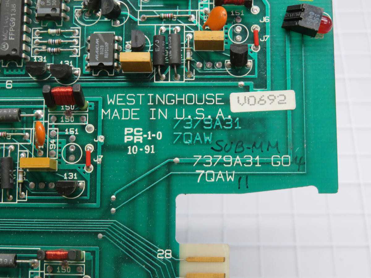 Westinghouse 7379A31G07QAW Control Circuit Board T203203 - PCB CIRCUIT BOARDS