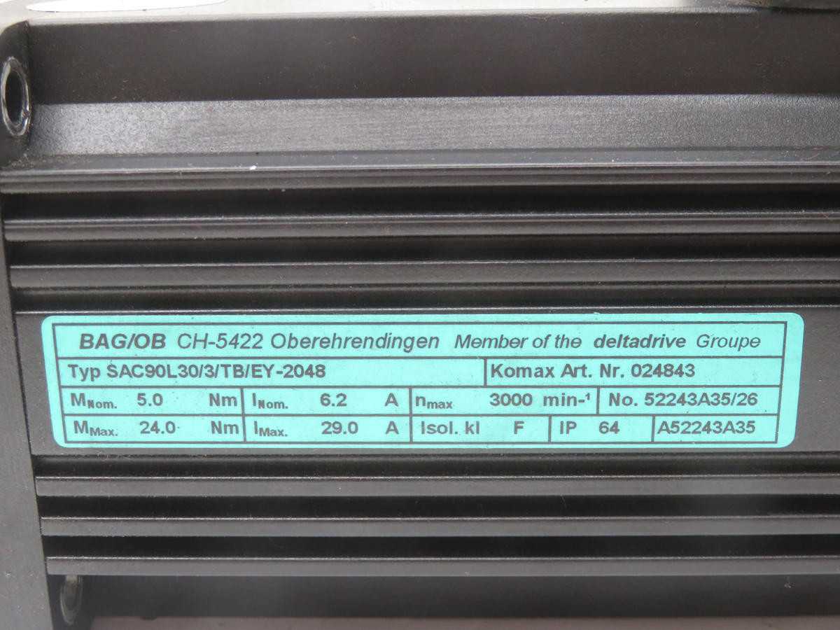 DELTA DRIVE SAC90L30/3/TB/EY-2048 SERVO MOTOR T226714 - SERVO