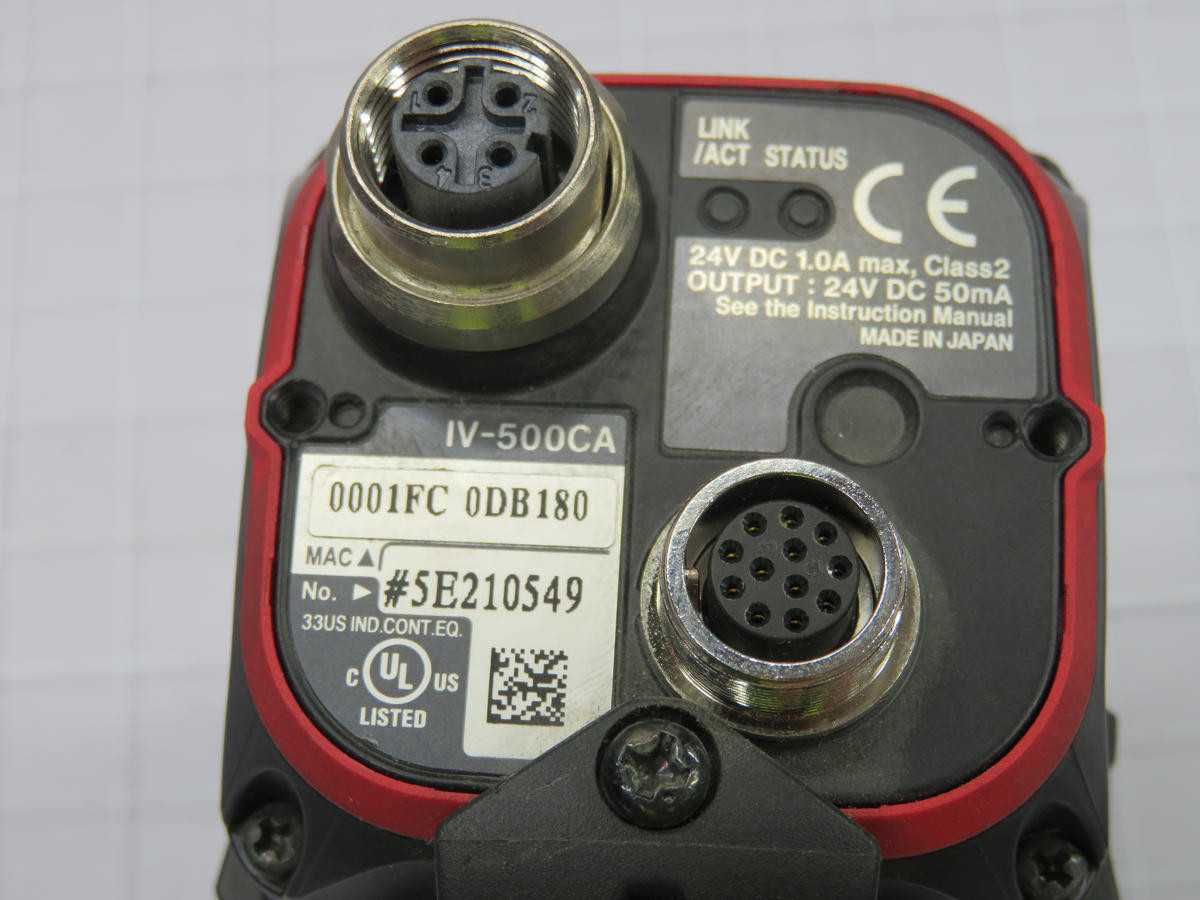 Keyence 0001FC IV-500CA 24V DC Vision Sensor T214438 - 50mA Performance - SENSORS