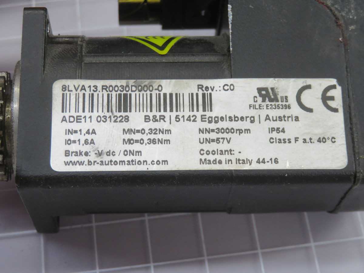 B&R 8LVA13.R0030D000-0 Servo Motor T261143 For Precision Control - AUTOMATION & CONTROLS