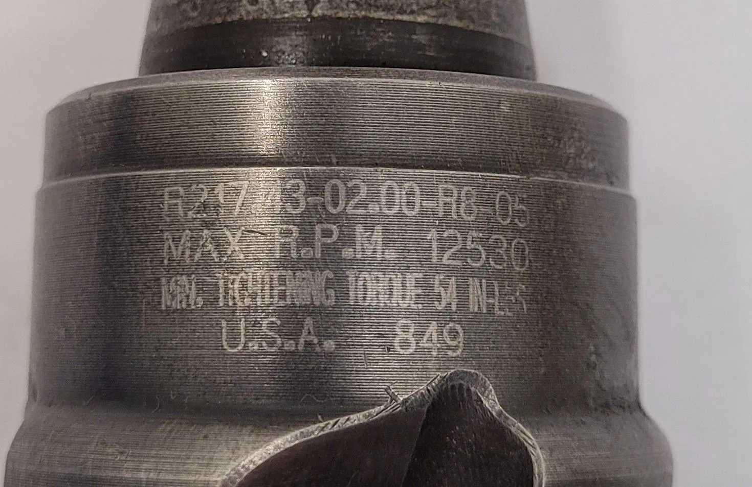 CARBOLOY R217.43-02.00-R8-05 CUTTER W/ R8 ARBOR - MACHINING ACCESSORIES & TOOLING