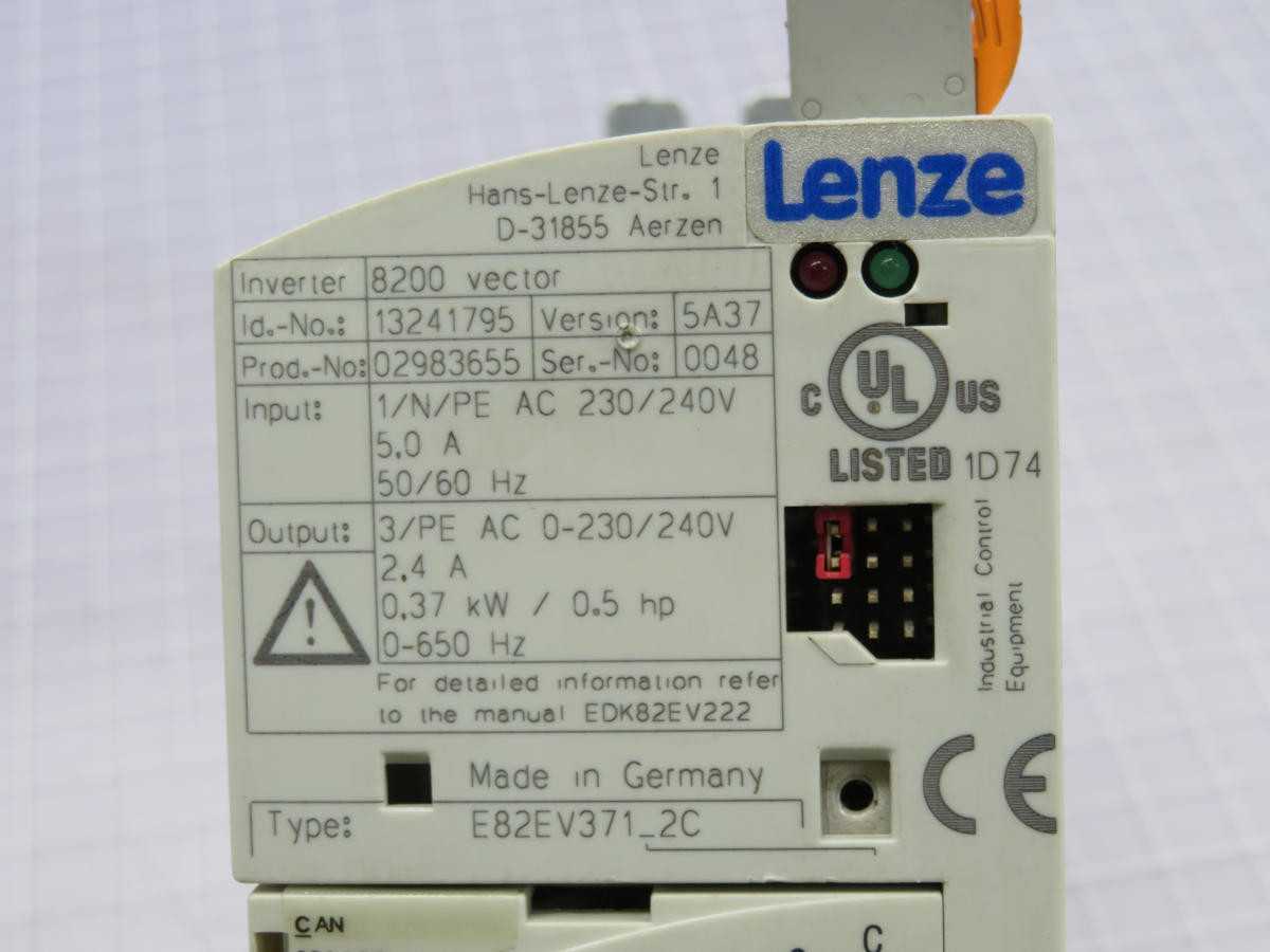 LENZE 13241795 8200 SERIES FREQUENCY INVERTER DRIVE T210886 - MOTOR DRIVES