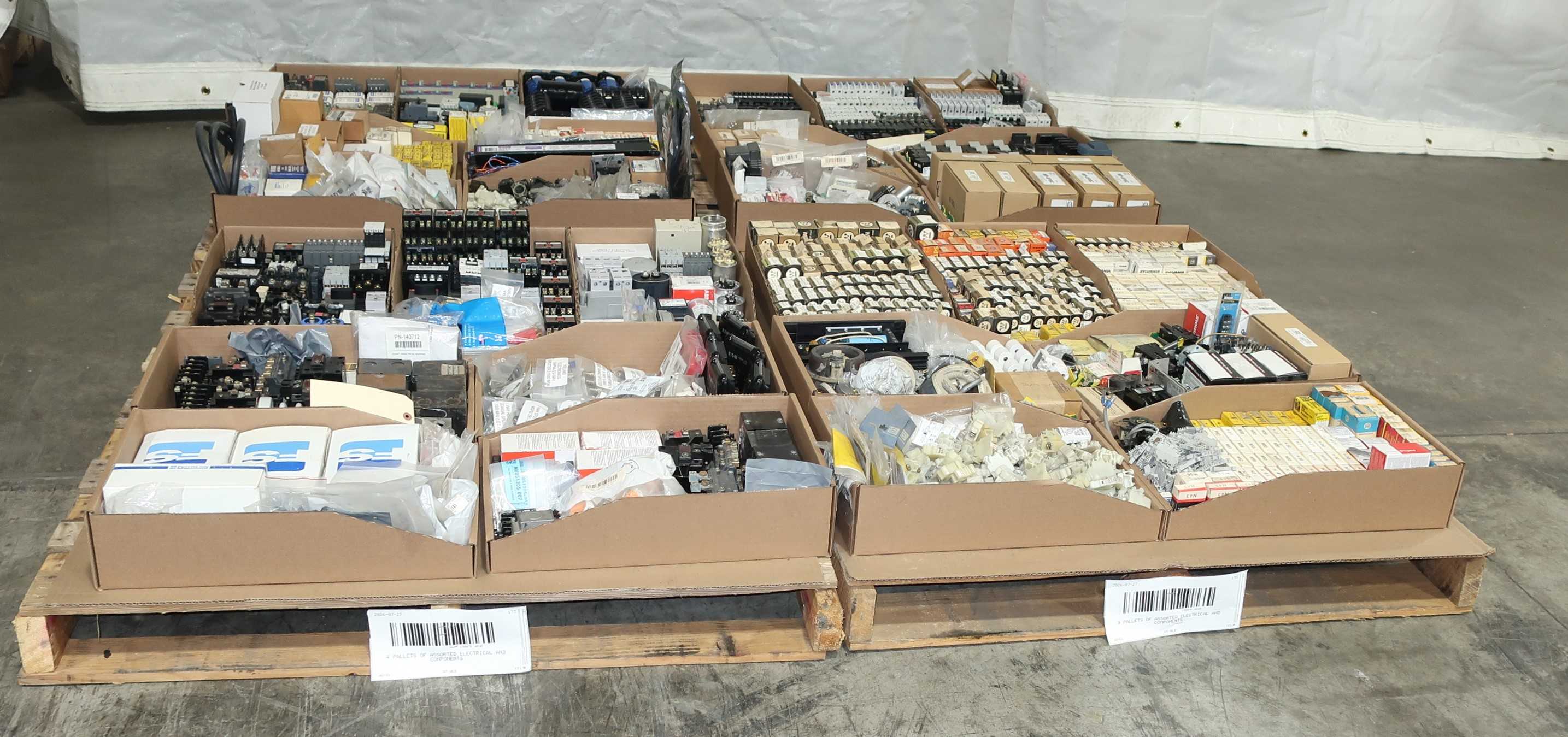 SKU 1780078 - 4 PALLETS OF ASSORTED ELECTRICAL AND COMPONENTS - ELECTRICAL COMPONENTS