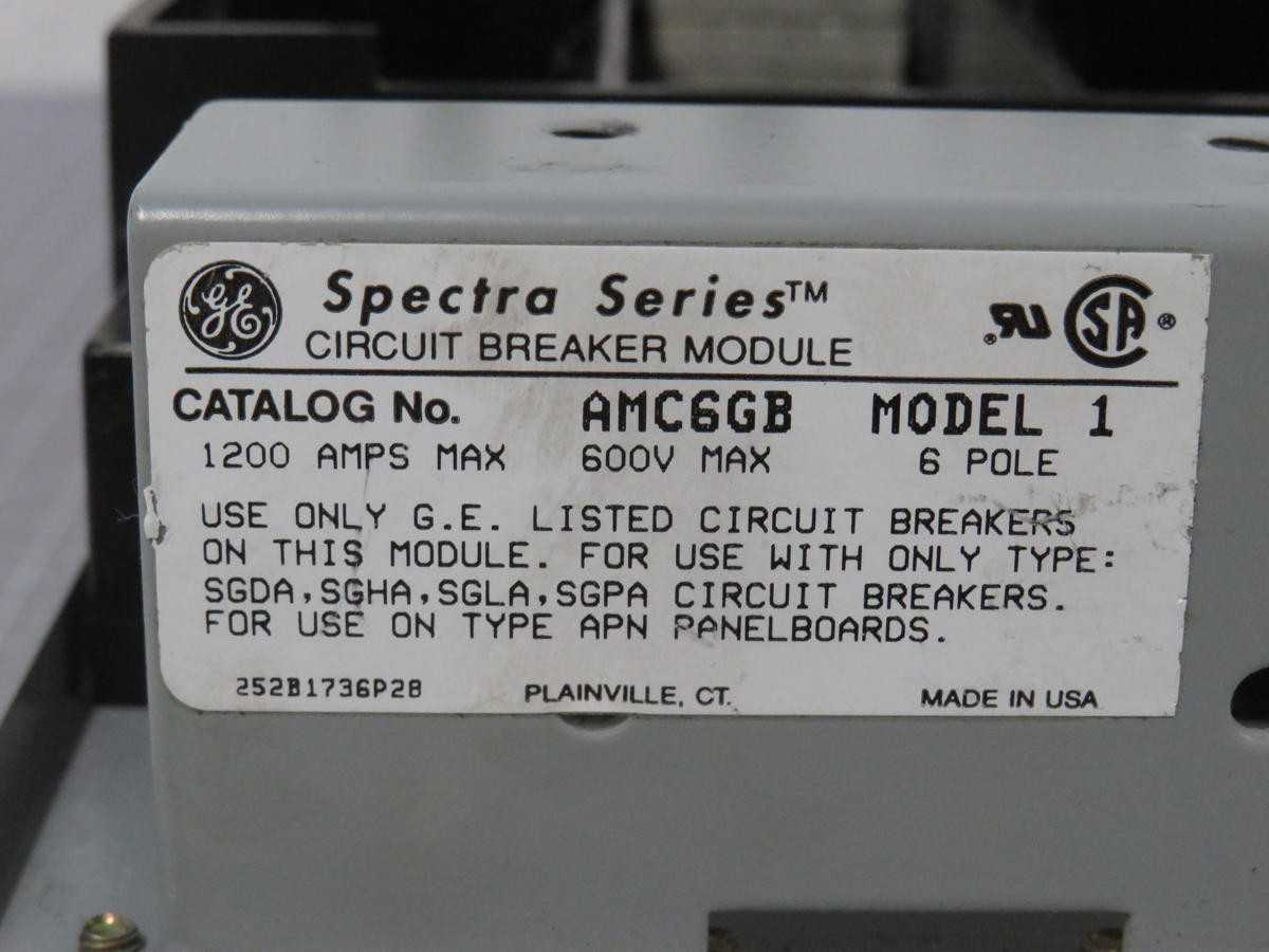 Allen Bradley AMC6GB Model 1 Circuit Breaker Module 1200A 600V 6 Pole T195450 - CIRCUIT BREAKERS