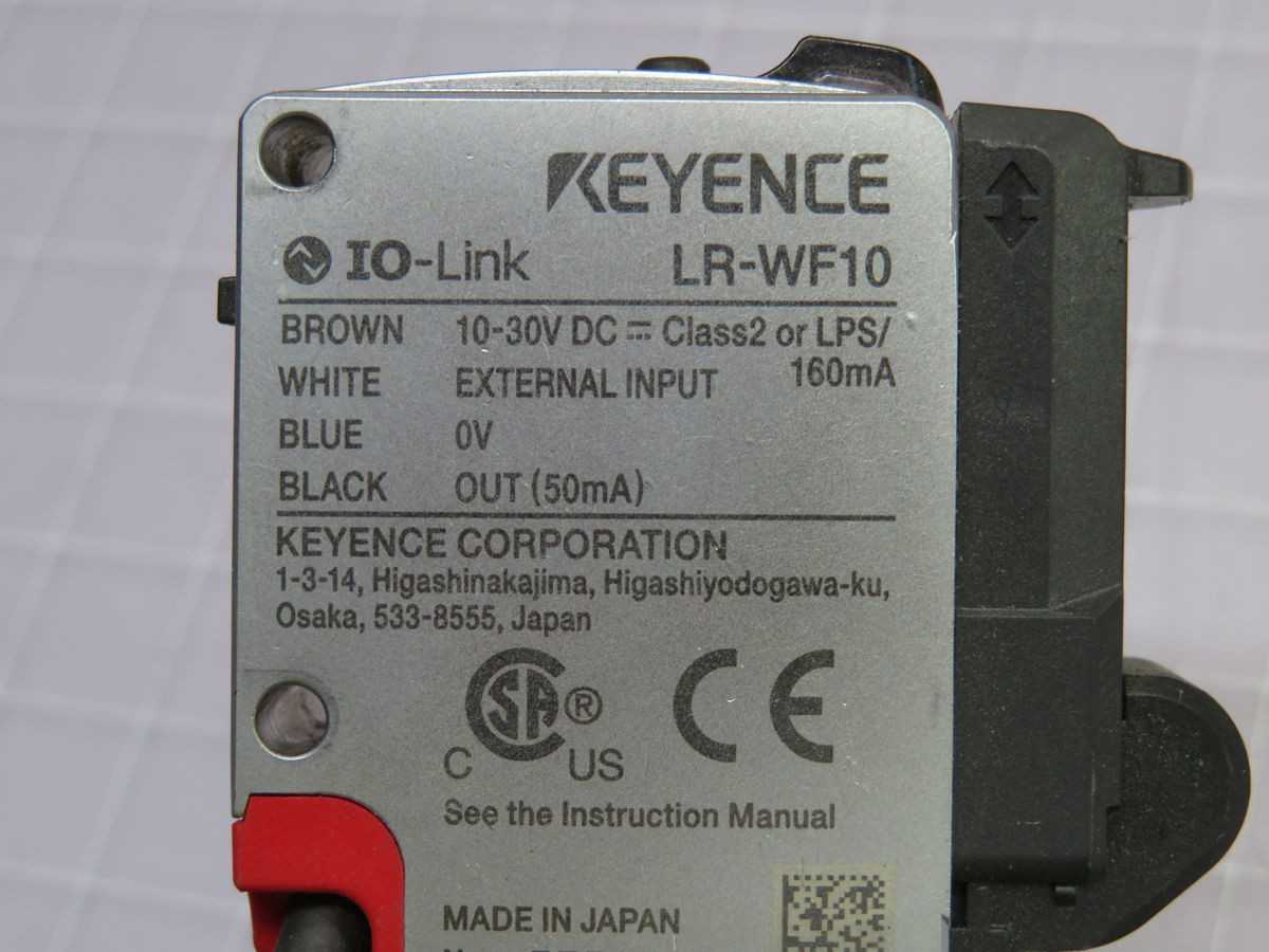 KEYENCE LR-WF10 PHOTOELECTRIC SENSOR T253899 - SENSORS