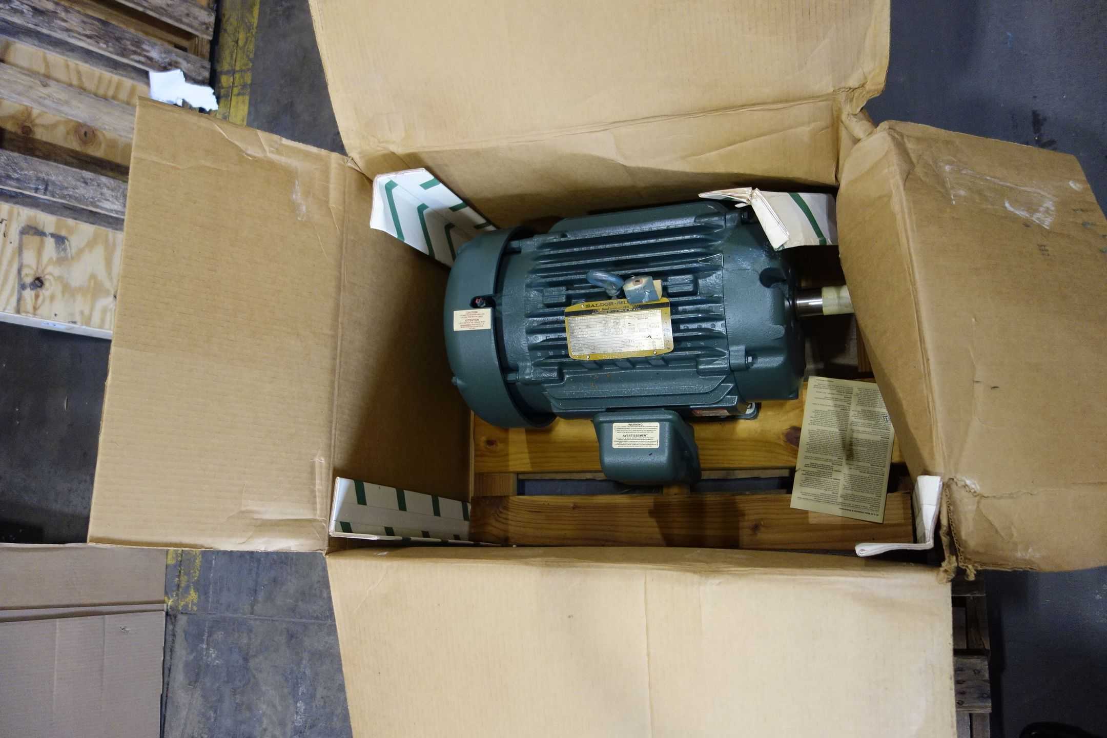 Baldor Motor ECP2333T, 15 HP, Three Phase, 254T Frame, 1765 RPM, 230/460 V - AC MOTOR