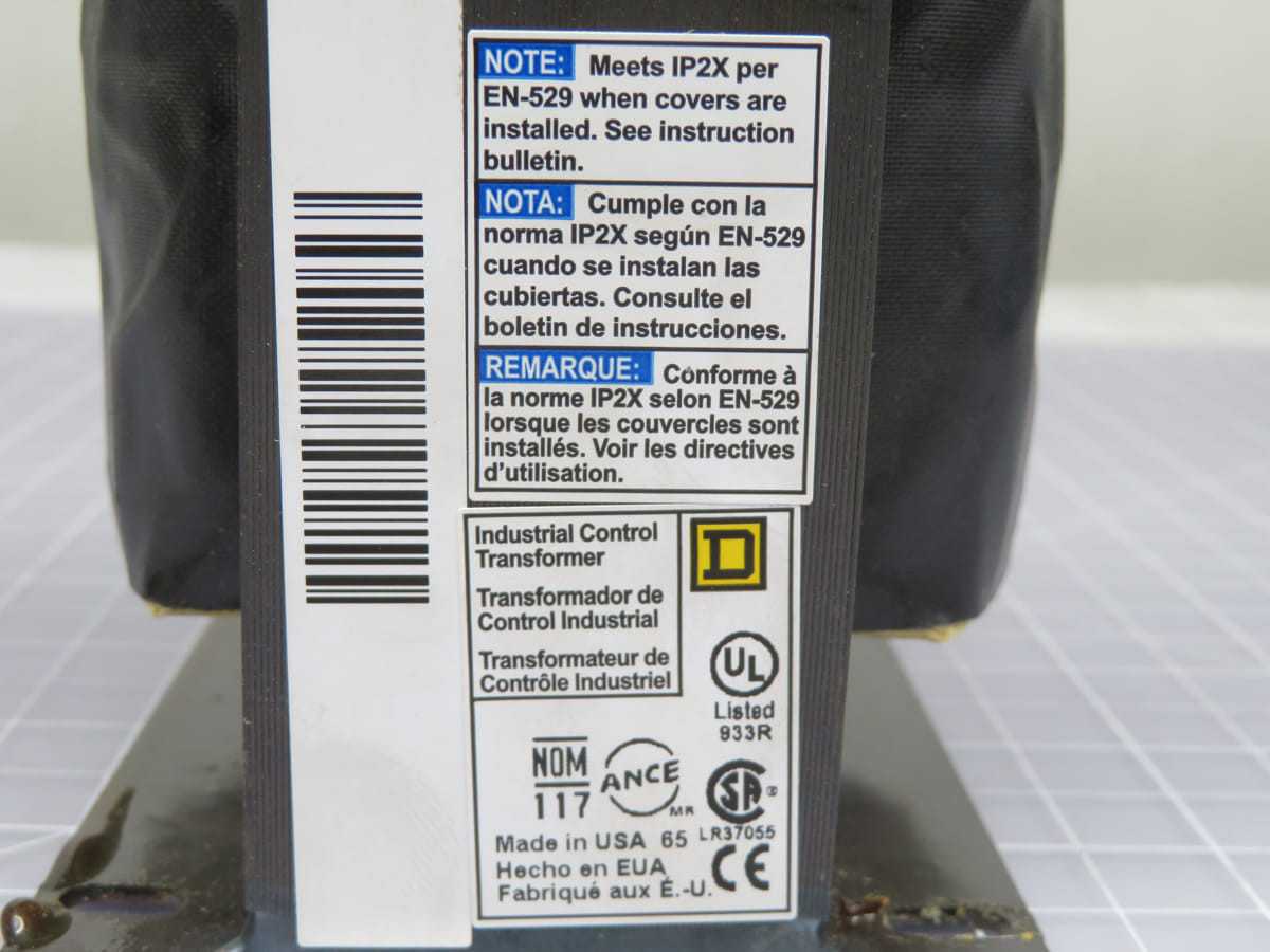 SQUARE D 9070T150D50 VOLTAGE TRANSFORMER 240/600V PRI 99/130 SEC 50/60 HZ T198518 - CONTROL TRANSFORMERS