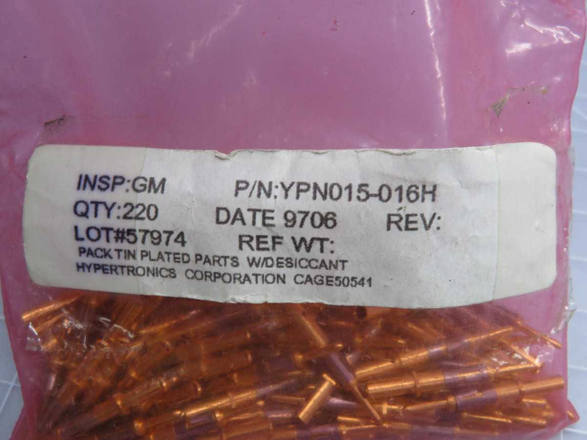 LOT OF 210 SMITH INTERCONNECT YPN015-016H PIN CONNECTOR T220164 - TERMINAL BLOCKS