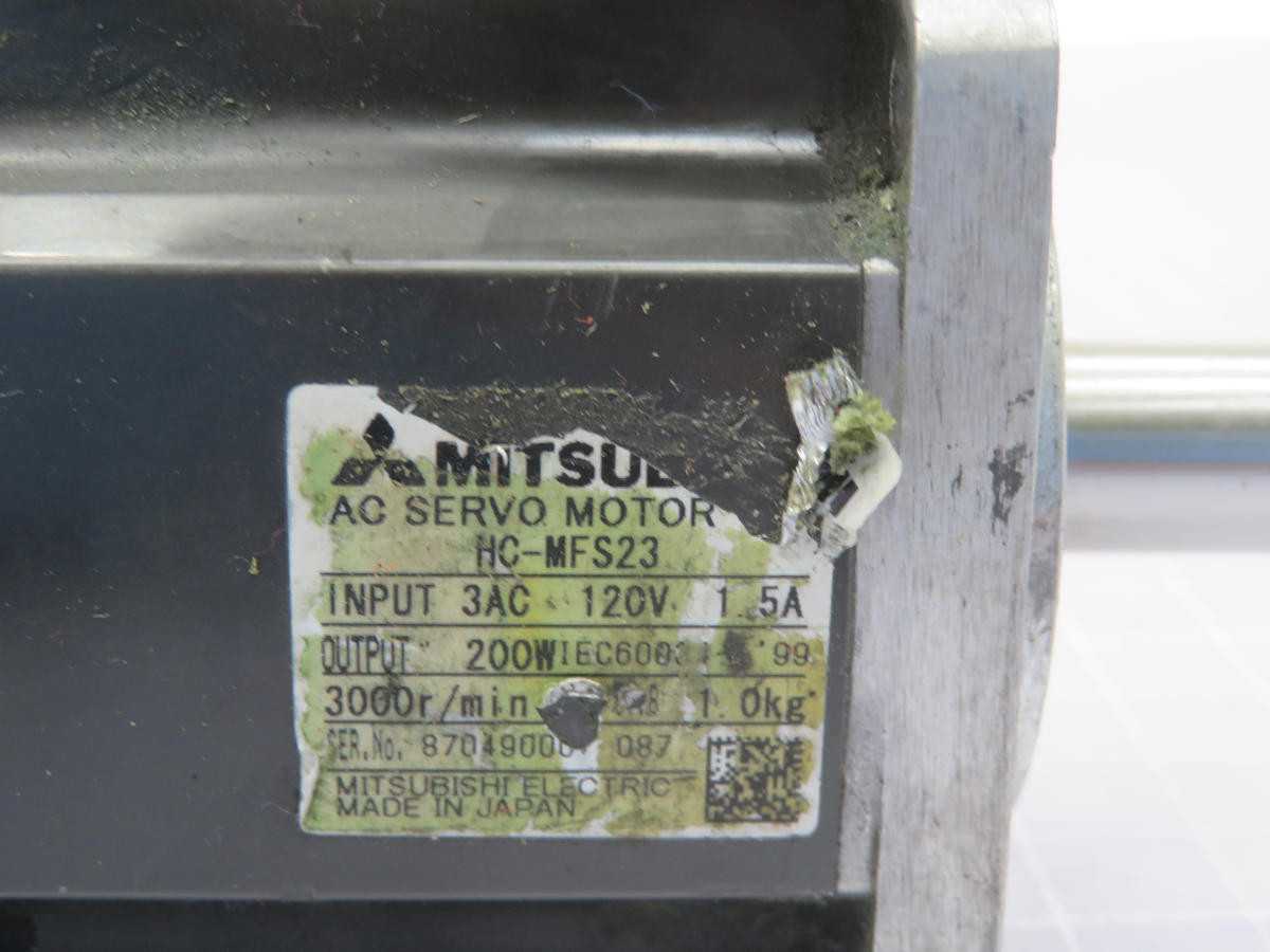 MITSUBISHI HC-MFS23 SERVO MOTOR T216345 - SERVO