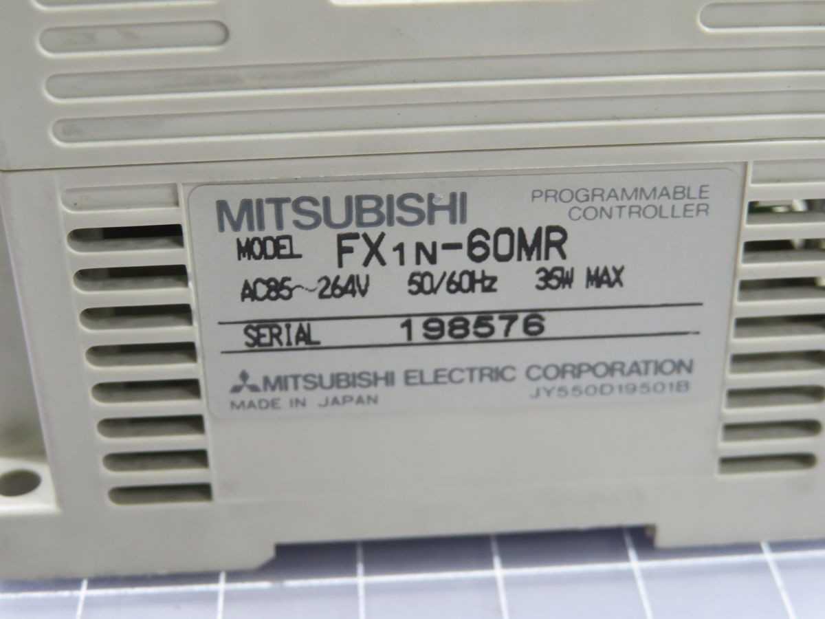 MITSUBISHI FX1N-60MR PROGRAMMABLE CONTROLLER T247380 - PLC MODULES