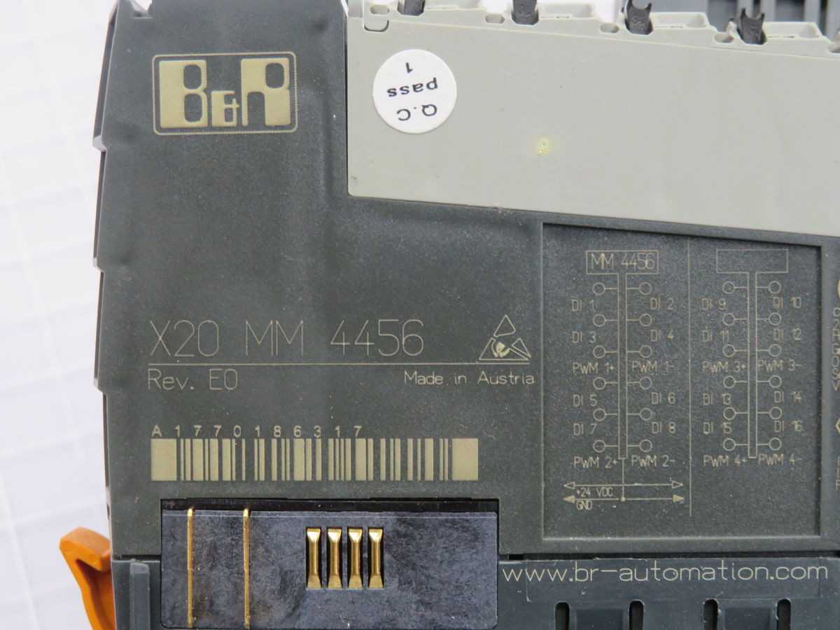 B&R X20MM4456 PWM MOTOR BRIDGE MODULE T260839 - MOTOR DRIVES
