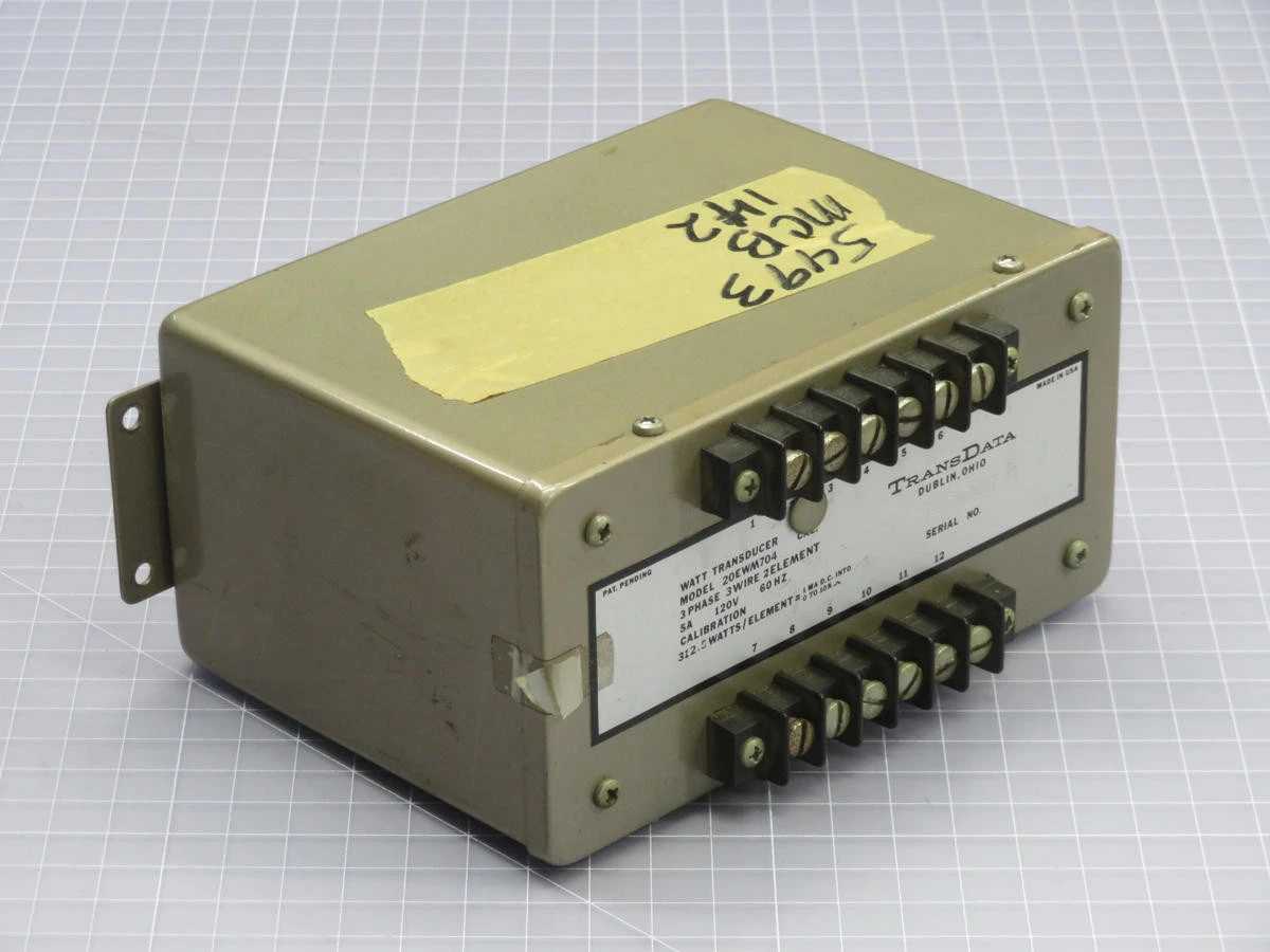 TRANSDATA 20EWM704 WATT TRANSDUCER T223120 - INSTRUMENTATION