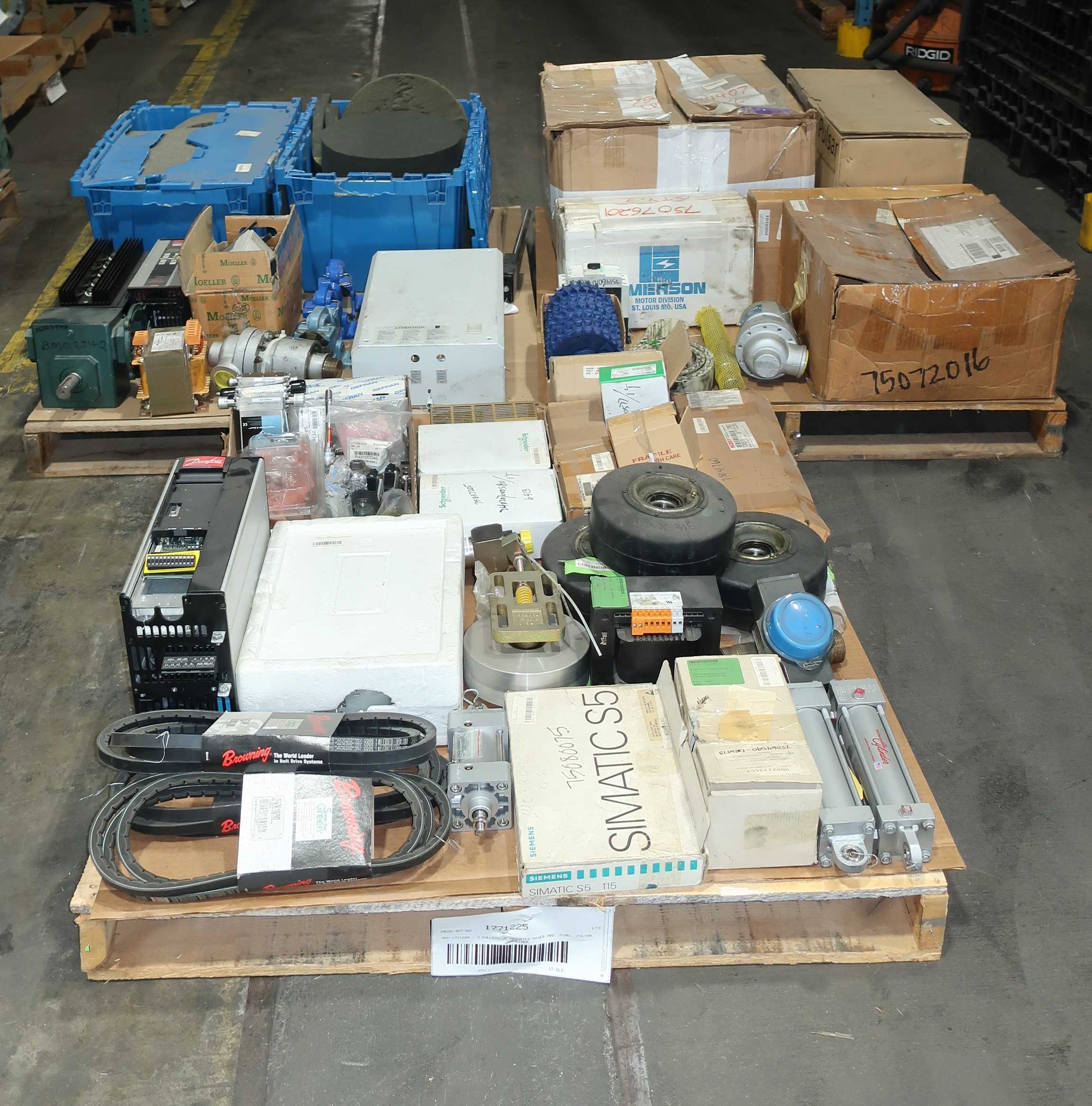 SKU 1771225 - 3 PALLETS OF ASSORTED MIXED MRO - MISCELLANEOUS