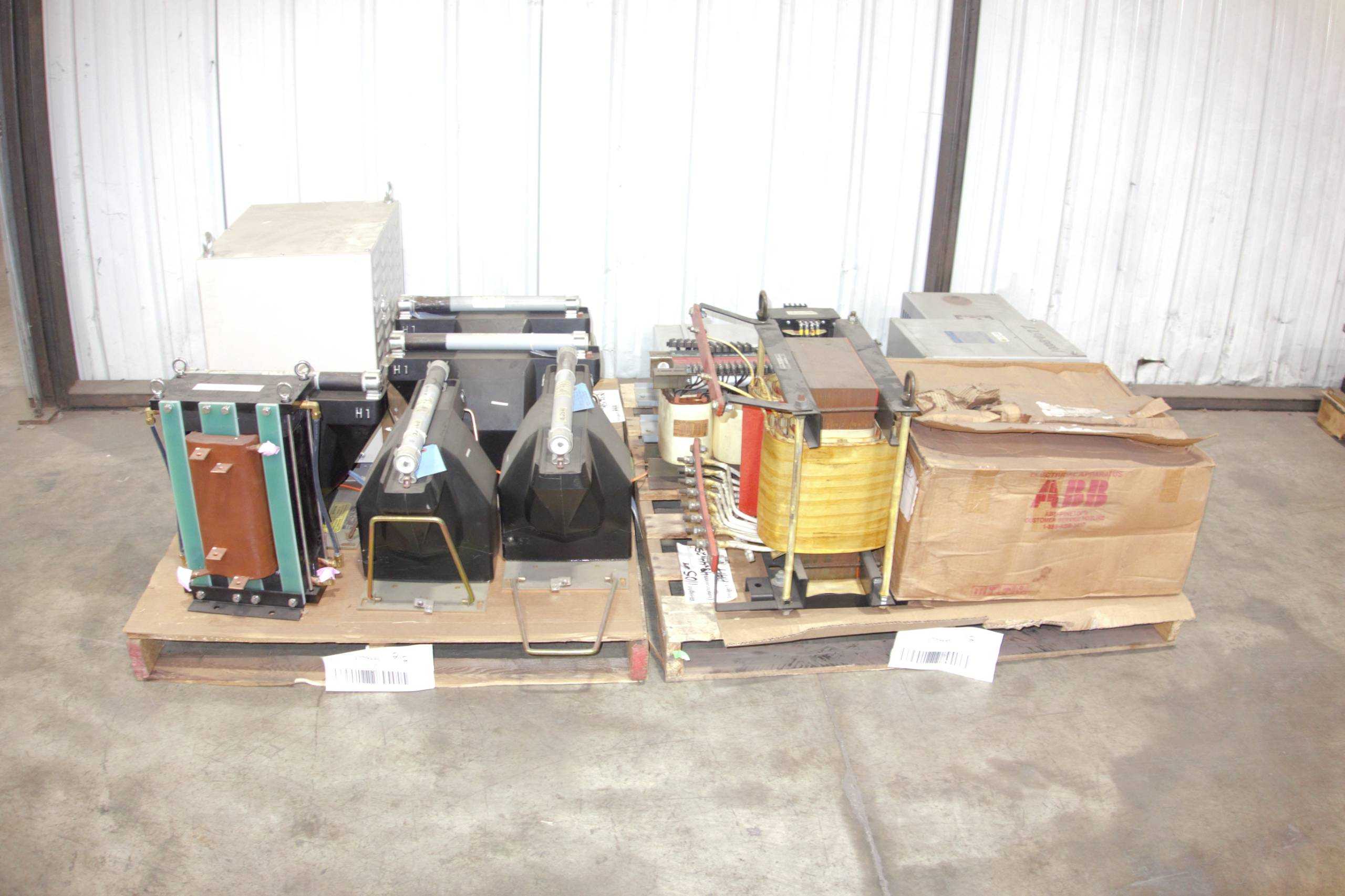 SKU 1779446 - 2 PALLETS OF ASSORTED VOLTAGE, CURRENT AND DRY POWER DISTRIBUTION TRANSFORMERS - DRY TRANSFORMERS