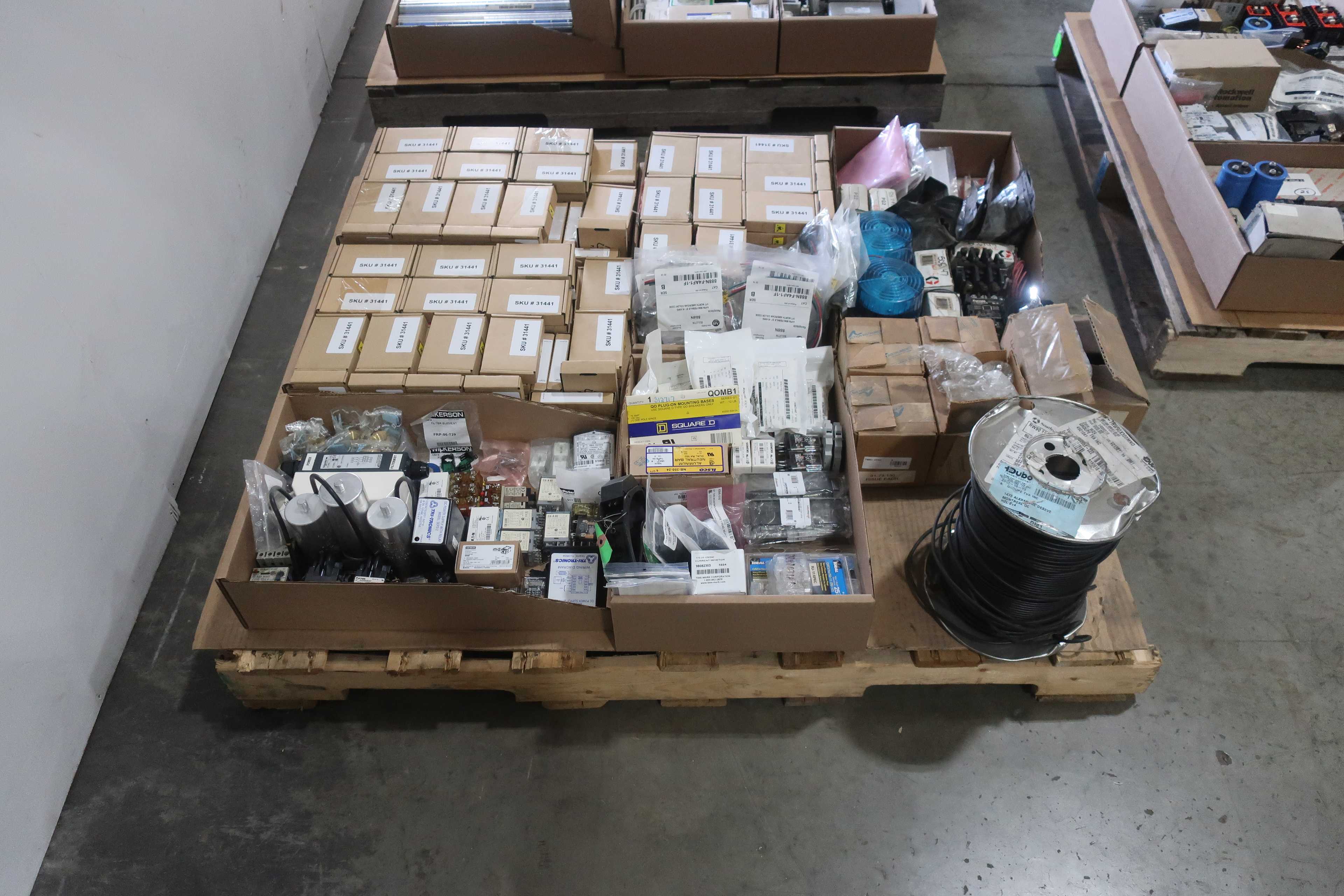 SKU 1765352 - 3 PALLETS OF ASSORTED ELECTRICAL - ELECTRICAL COMPONENTS
