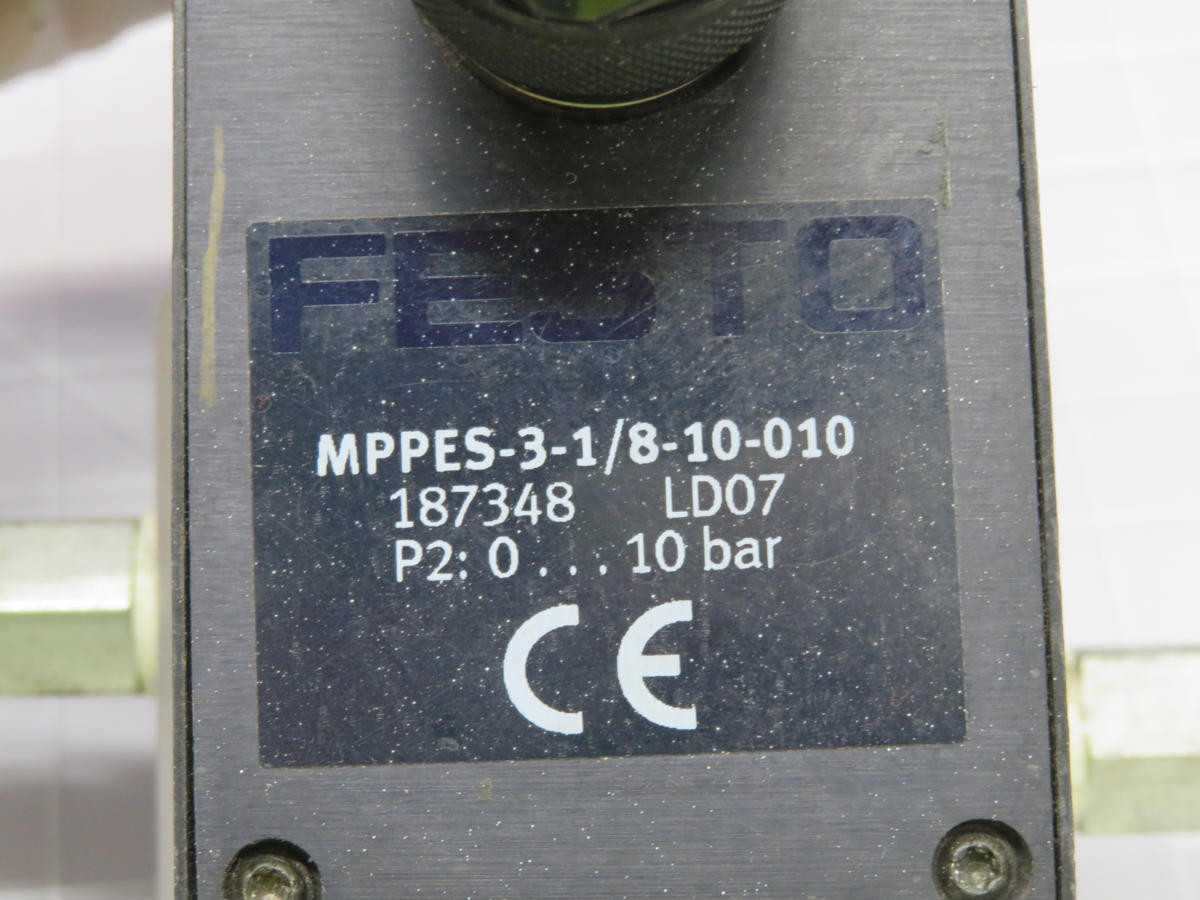FESTO MPPES-3-1-DIV-8-10-010 PROPORTIONAL PRESSURE REGULATOR T221143 - COMPRESSED AIR TREATMENT