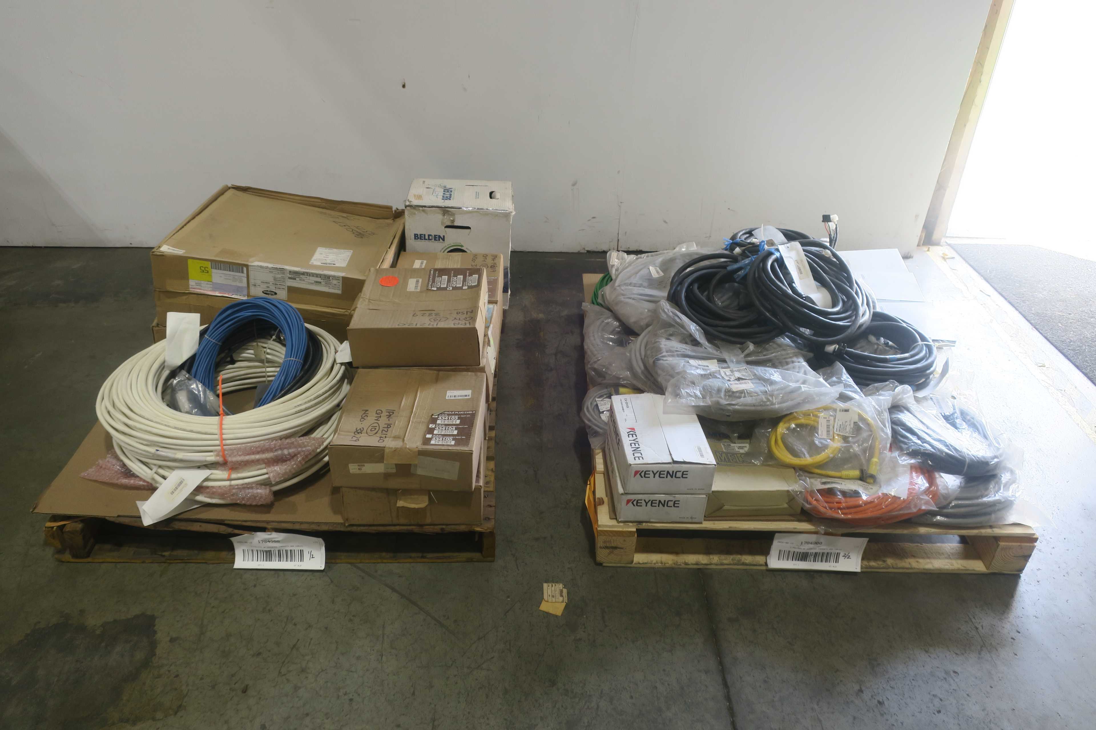 SKU 1784900 - 2 PALLETS OF ASSORTED CORDSETS AND CABLES - CORDSET CABLES