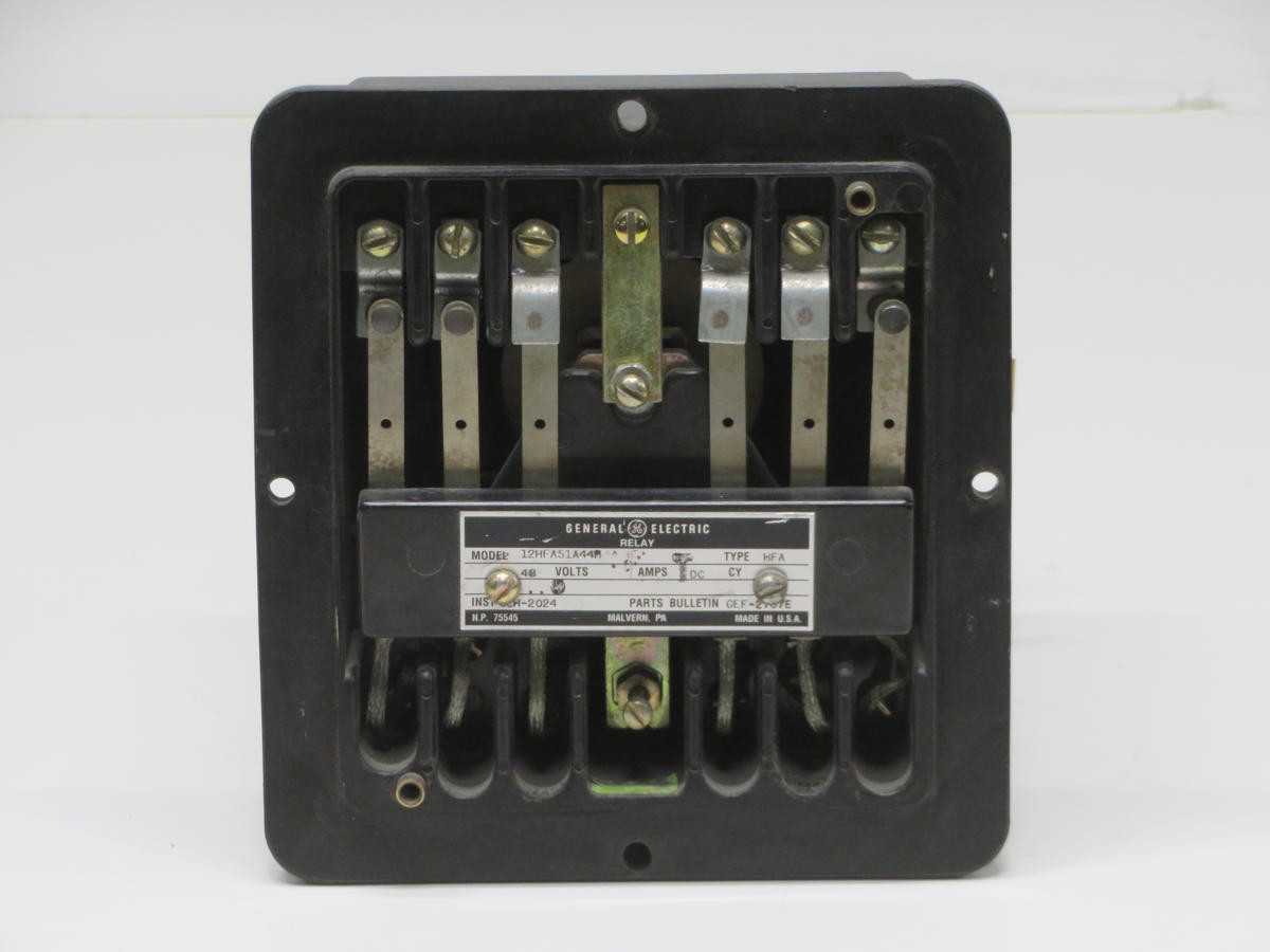 GE 12HFA51A44H AUXILIARY PROTECTIVE RELAY TYPE HFA T207468 - ELECTRICAL RELAYS