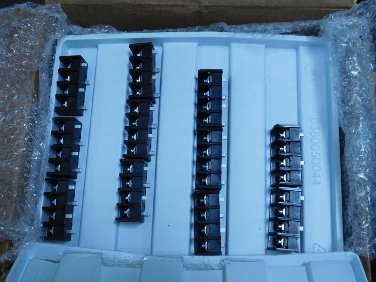Lot Of 140 Molex 0386608804 Conn Barrier Strip 4Circ 0.5 - TERMINAL BLOCKS