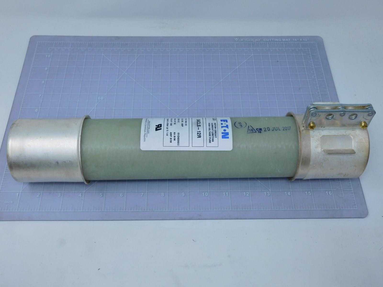 EATON 5ACLS-12R MOTOR CIRCUIT CURRENT LIMITING HIGH VOLTAGE FUSE 5.08 MAX KV CLS 12R SINGLE BARREL T - FUSES