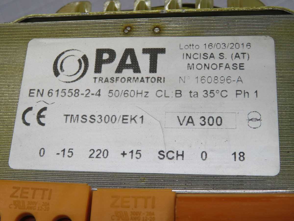 PAT EN61558-2-4 Transformer T246399 - Reliable Power Solution - POWER TRANSFORMERS