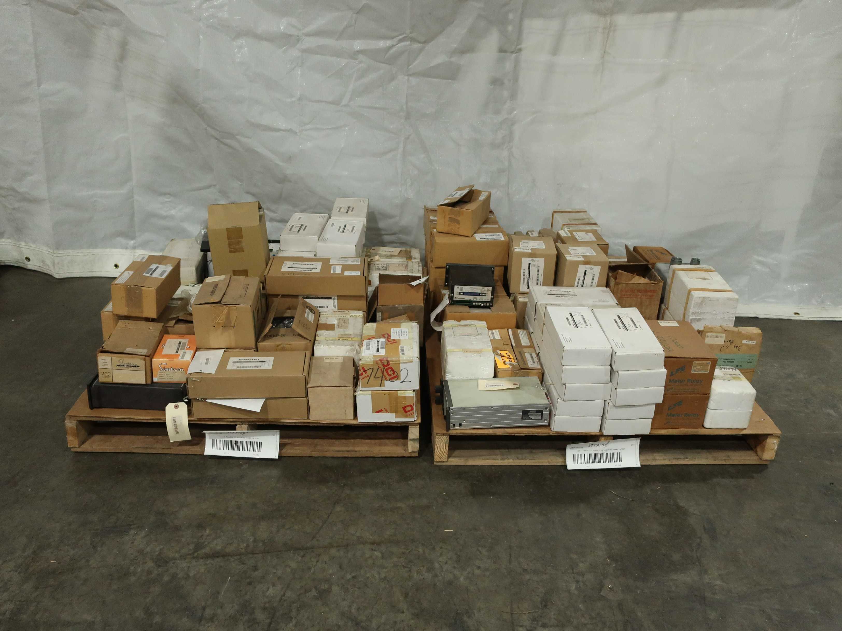 SKU 1775828 - 2 PALLETS OF ASSORTED PANEL METERS - PANEL METERS