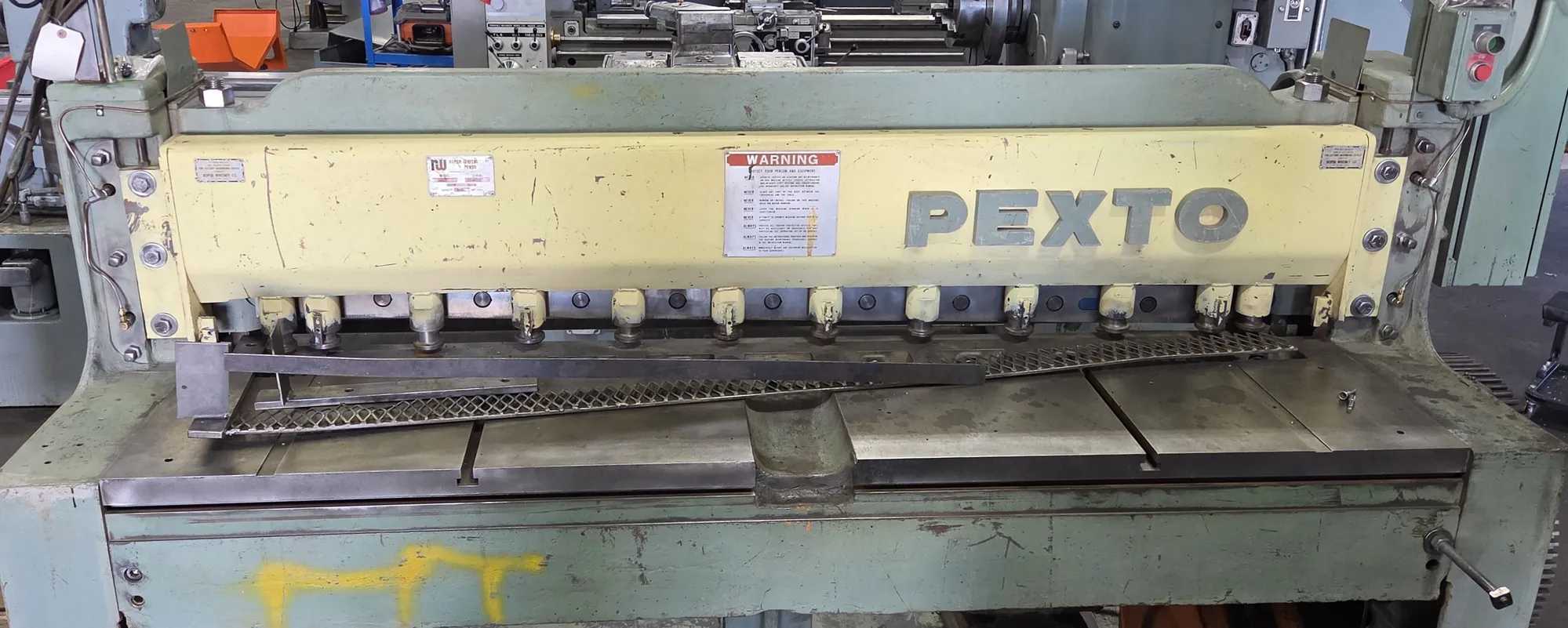 Pexto Model 10U6 Shear - 6' X 10 Ga - 230V Three Phase - 62 SPM - GUILLOTINE SHEARS