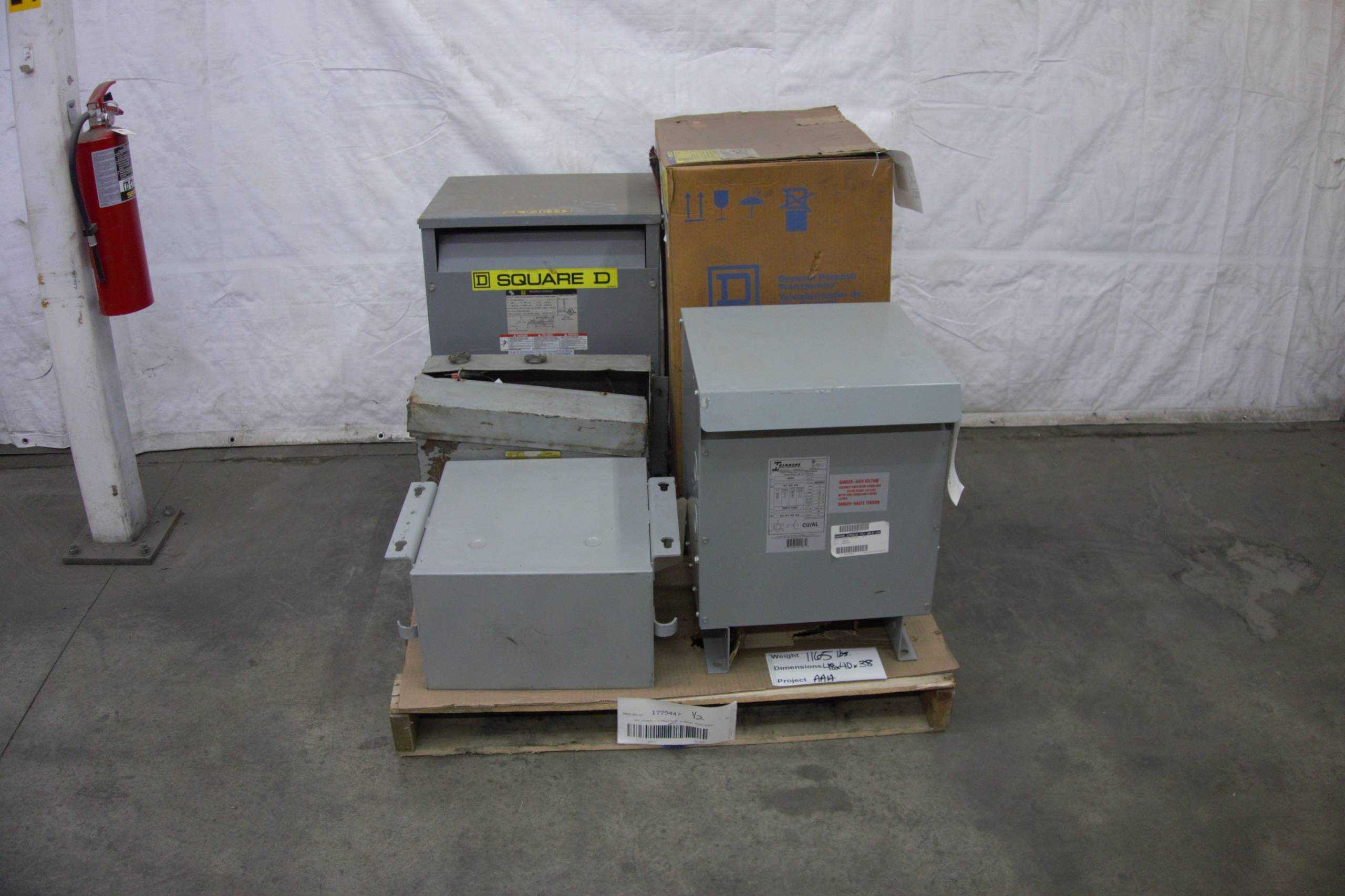 SKU 1779447 - PALLET OF ASSORTED TRANSFORMERS - CONTROL TRANSFORMERS