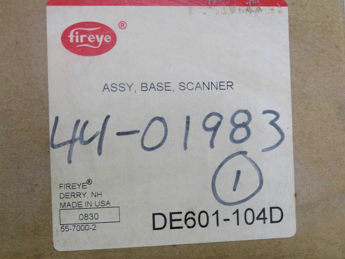 FIREYE DE601-104D UV SENSOR T228778 - SCANNERS