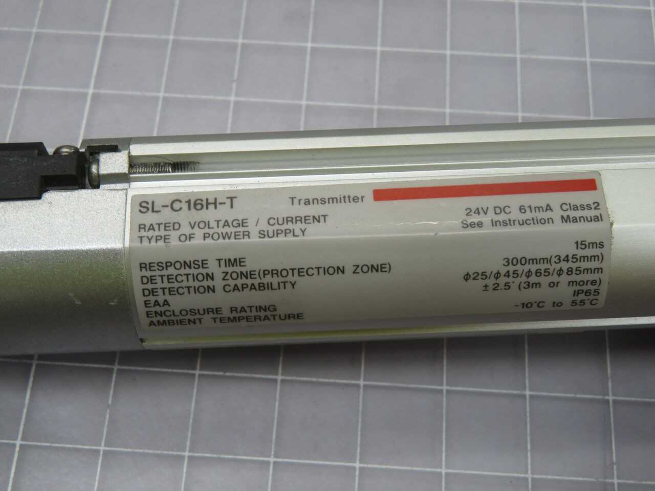 KEYENCE CORP SLC16HT LIGHT CURTAIN TRANSMITTER T245353 - SENSORS