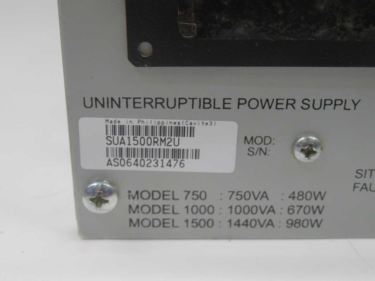 APC SUA1500RM2U UNINTERRUPTIBLE POWER SUPPLY - UPS BATTERY