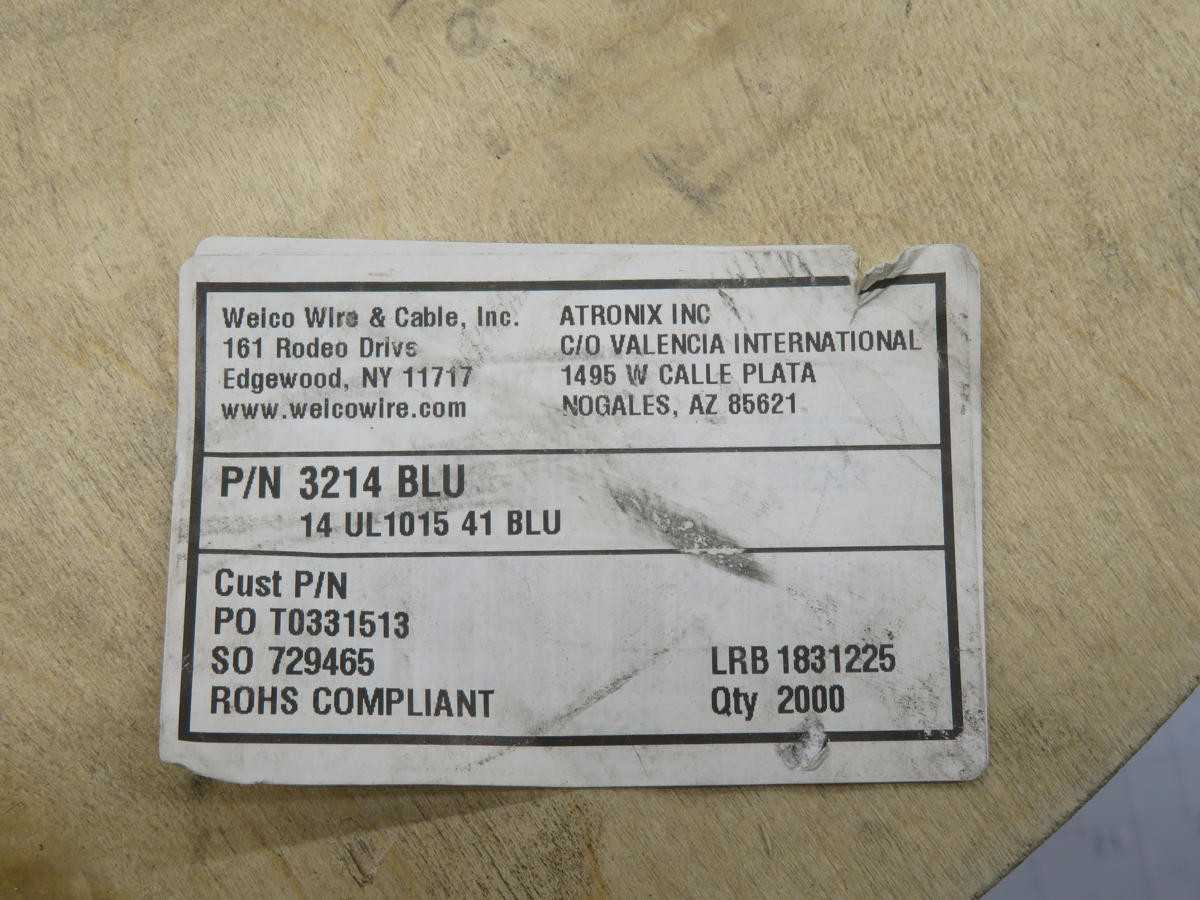 LOT OF 1600 WELCO WIRE & CABLE 3214-6 WIRE T216733 - ELECTRICAL WIRE