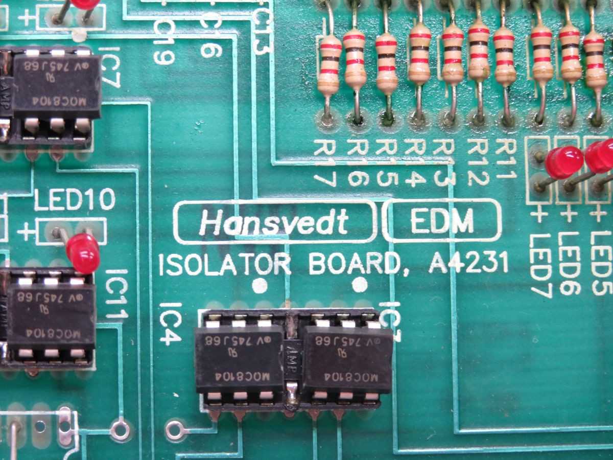 HANSVEDT A4231 ISOLATOR CIRCUIT BOARD T248815 - PCB CIRCUIT BOARDS