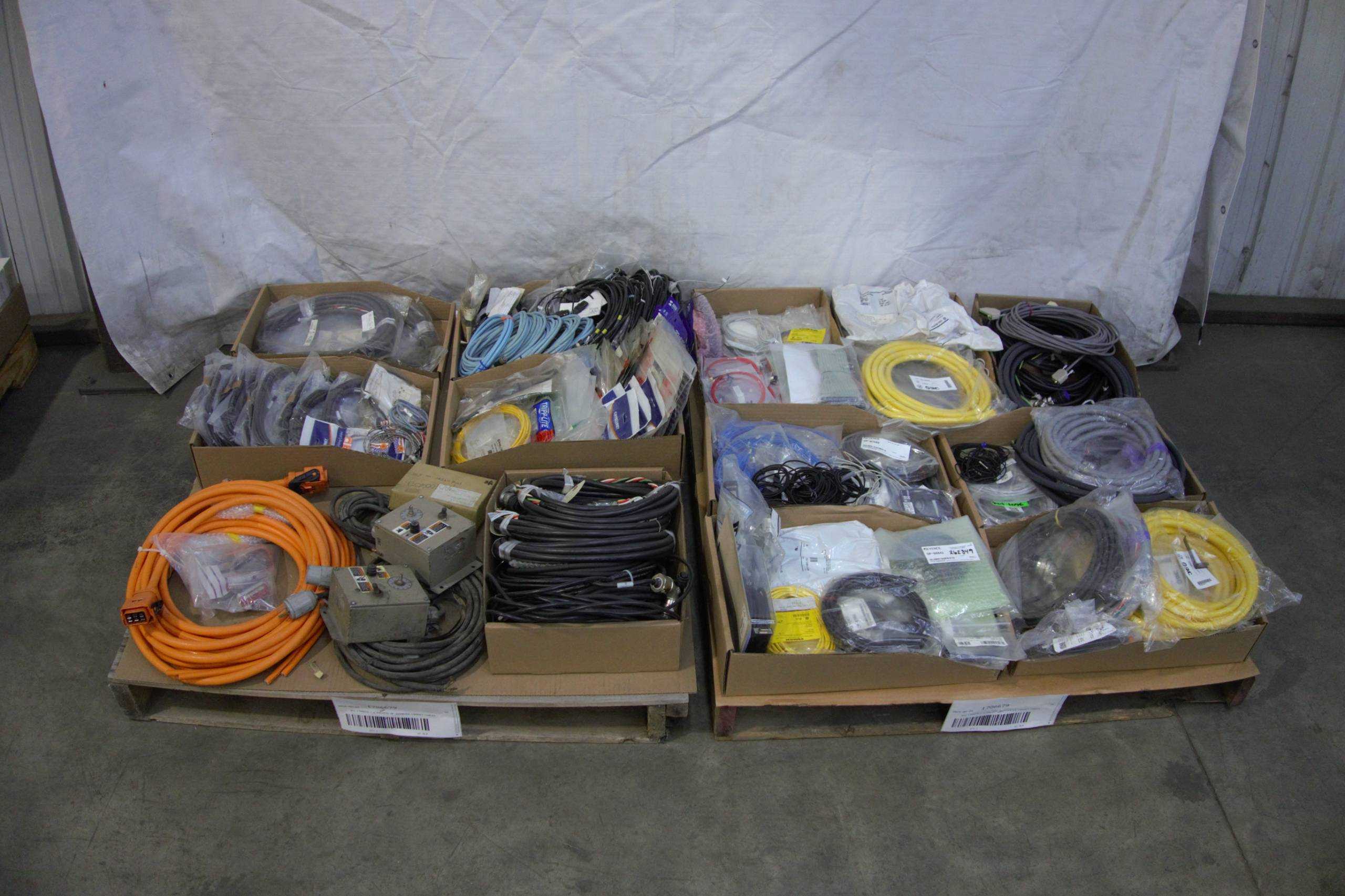 SKU 1786679 - 2 PALLETS OF ASSORTED CORDSET CABLES - CORDSET CABLES