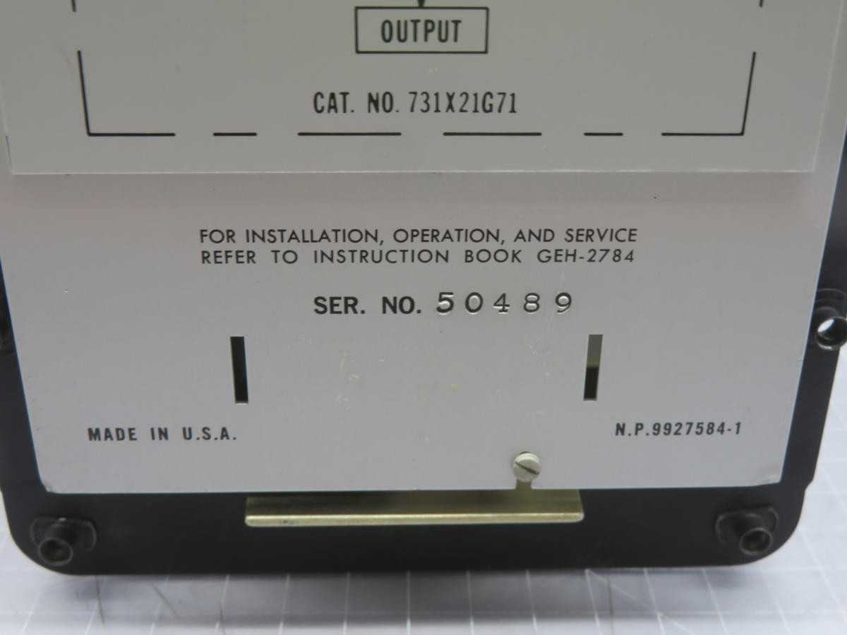 GE 731X21G71 PULSE TOTALIZER T214913 - INDUSTRIAL PARTS