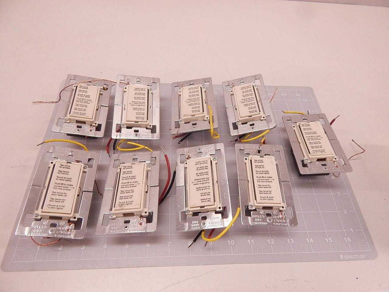LOT OF 9 LIGHTOLIER CONTROLS OS1000LV MAGNETIC LOW VOLTAGE DIMMER T75946 - SWITCHES