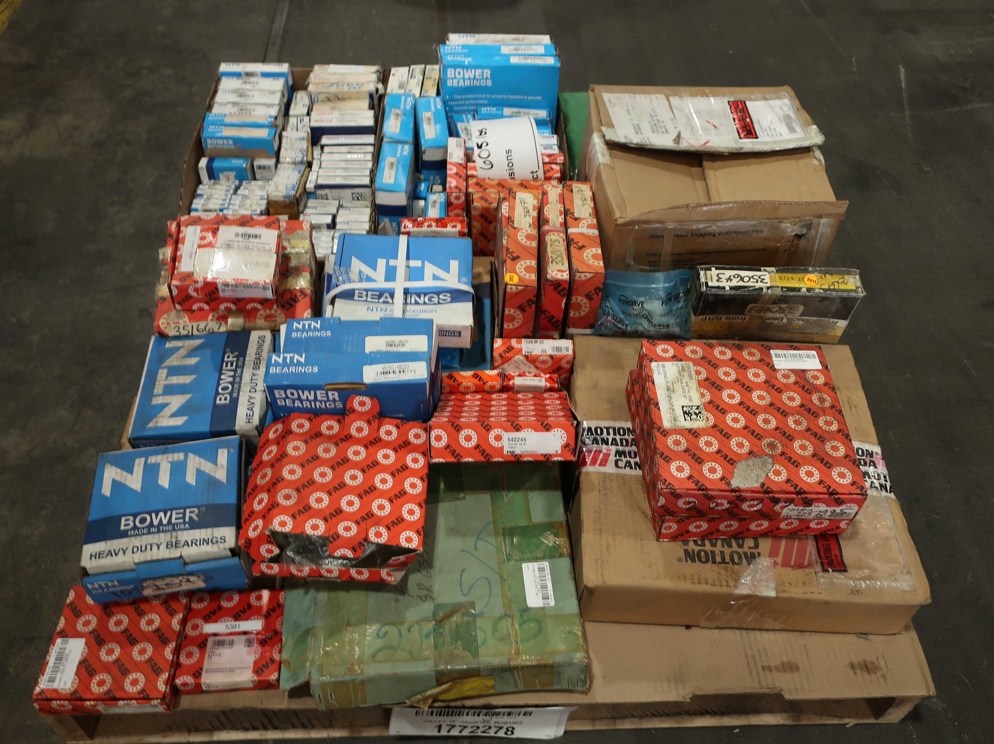 SKU 1772278 - PALLET OF ASSORTED BEARINGS - BEARINGS